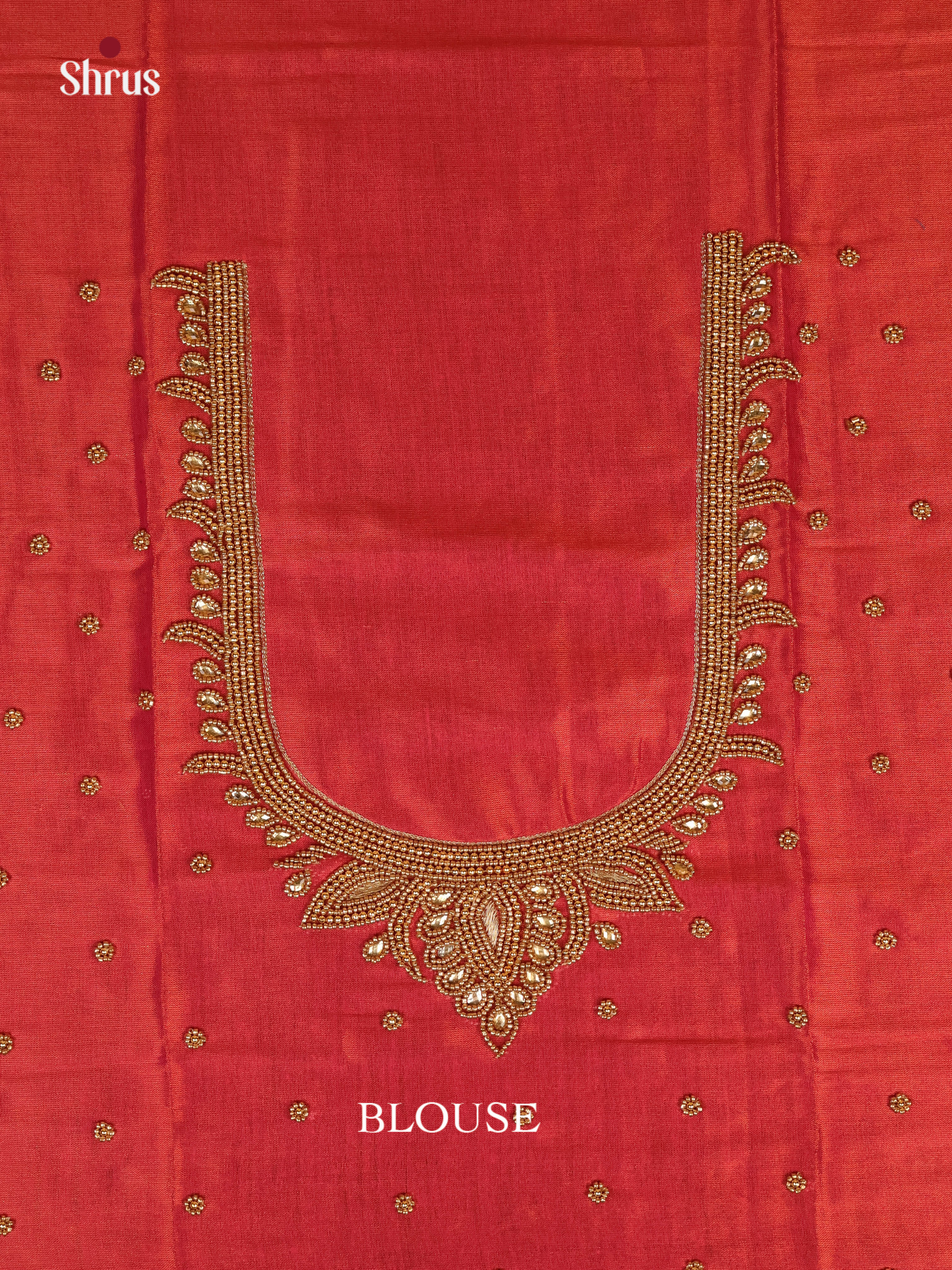 Maroon - Aari Blouse - Shop on Shrus.com