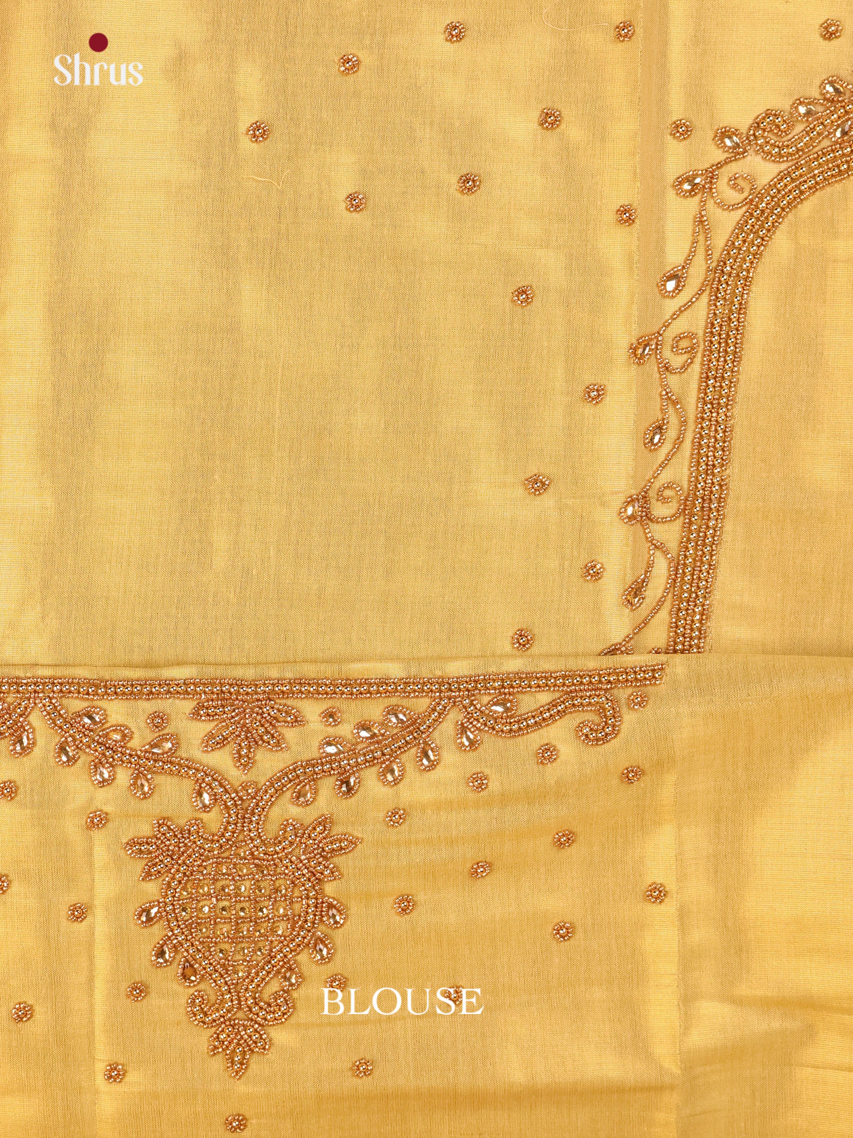 Gold- Aari Blouse - Shop on Shrus.com
