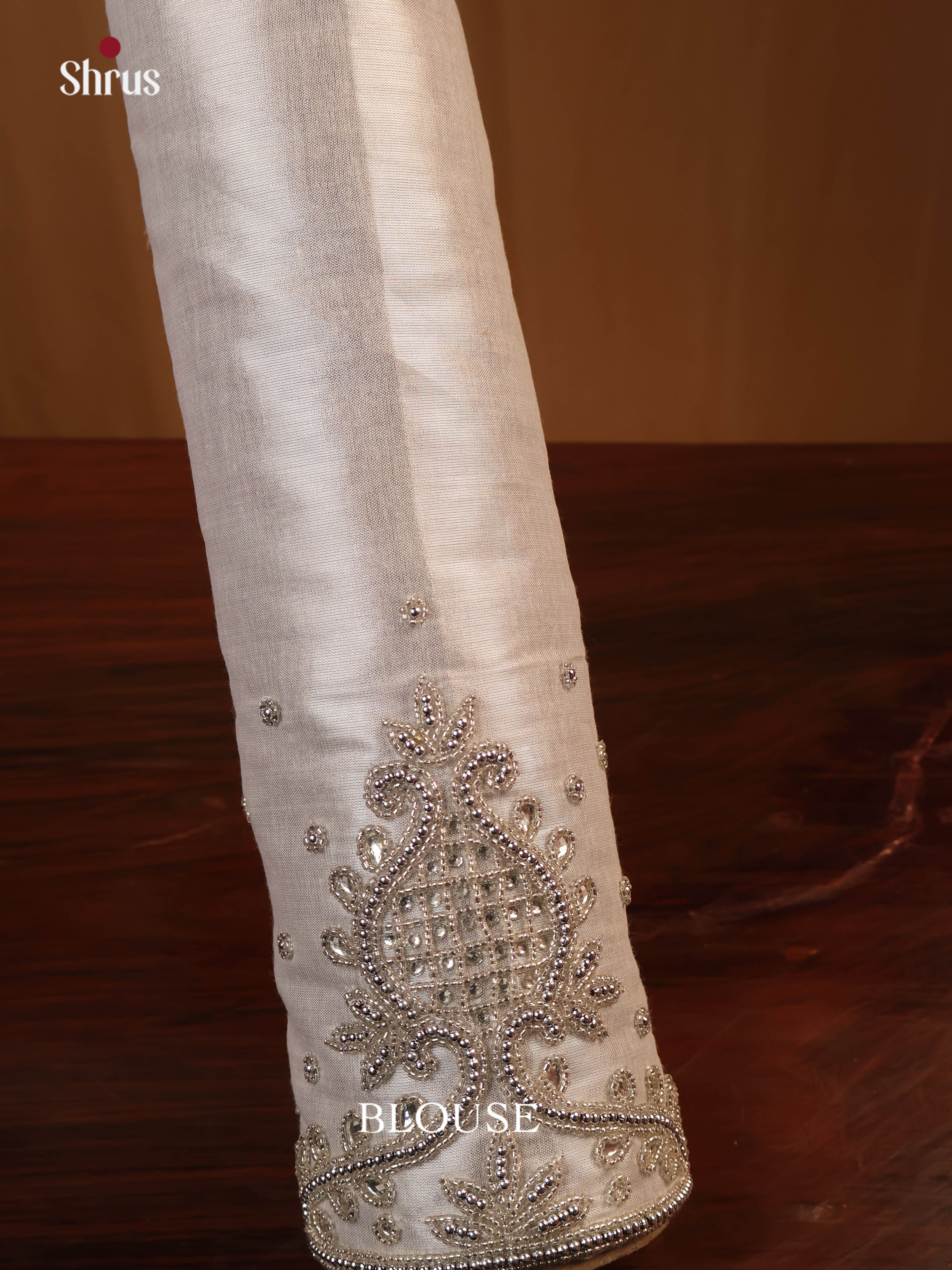 Silver - Aari Blouse - Shop on Shrus.com