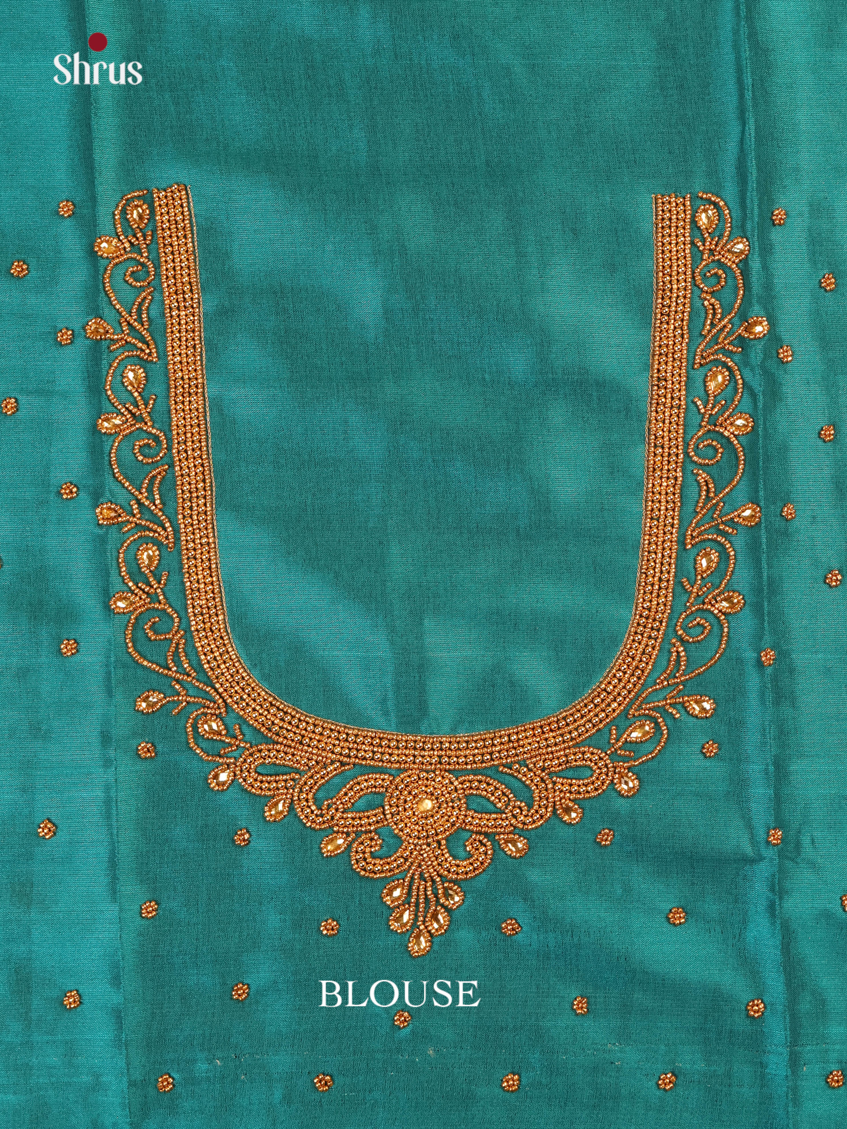 Blue- Aari Blouse - Shop on Shrus.com