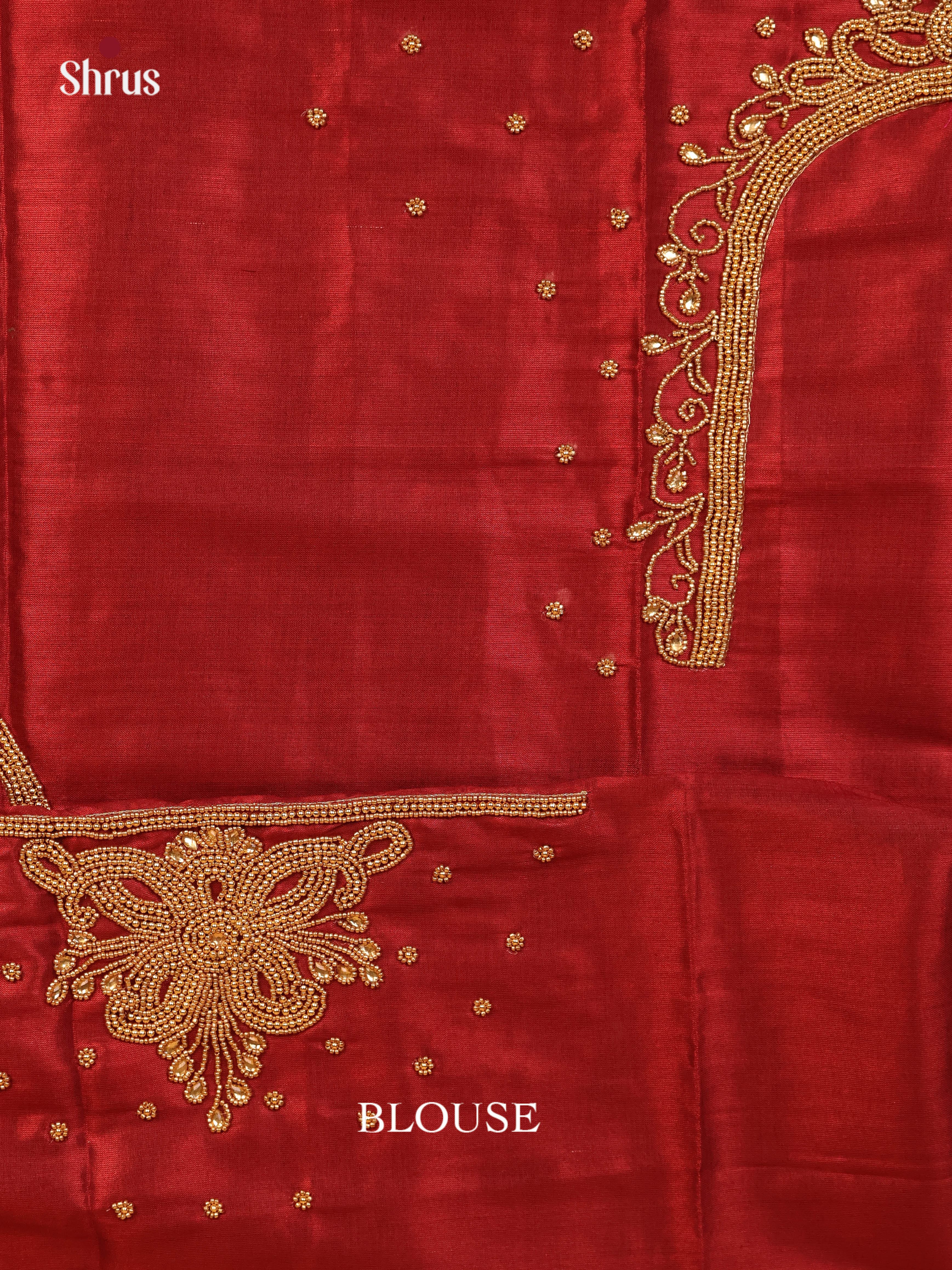 Maroon - Aari Blouse - Shop on Shrus.com