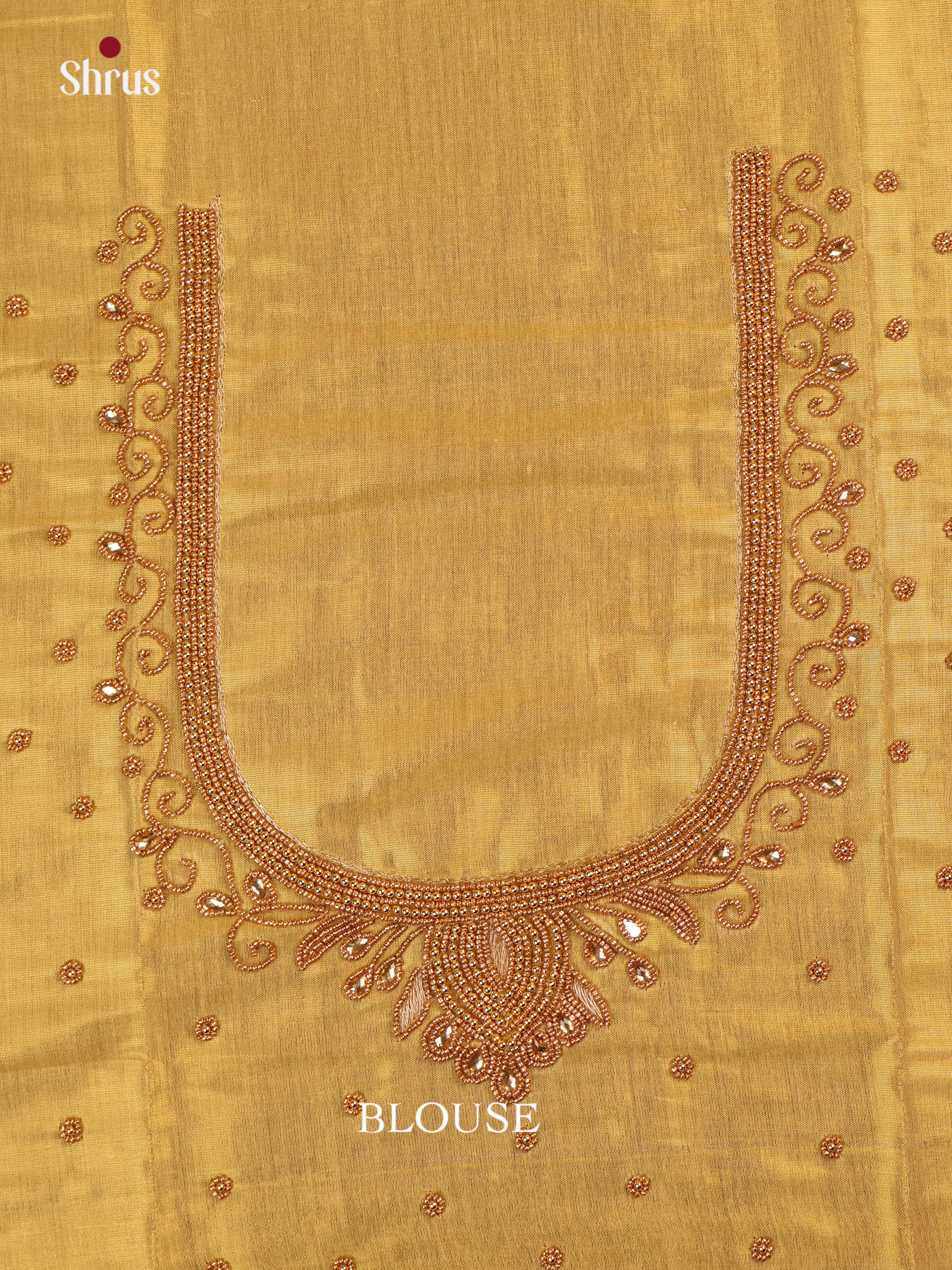 Gold - Aari Blouse - Shop on Shrus.com