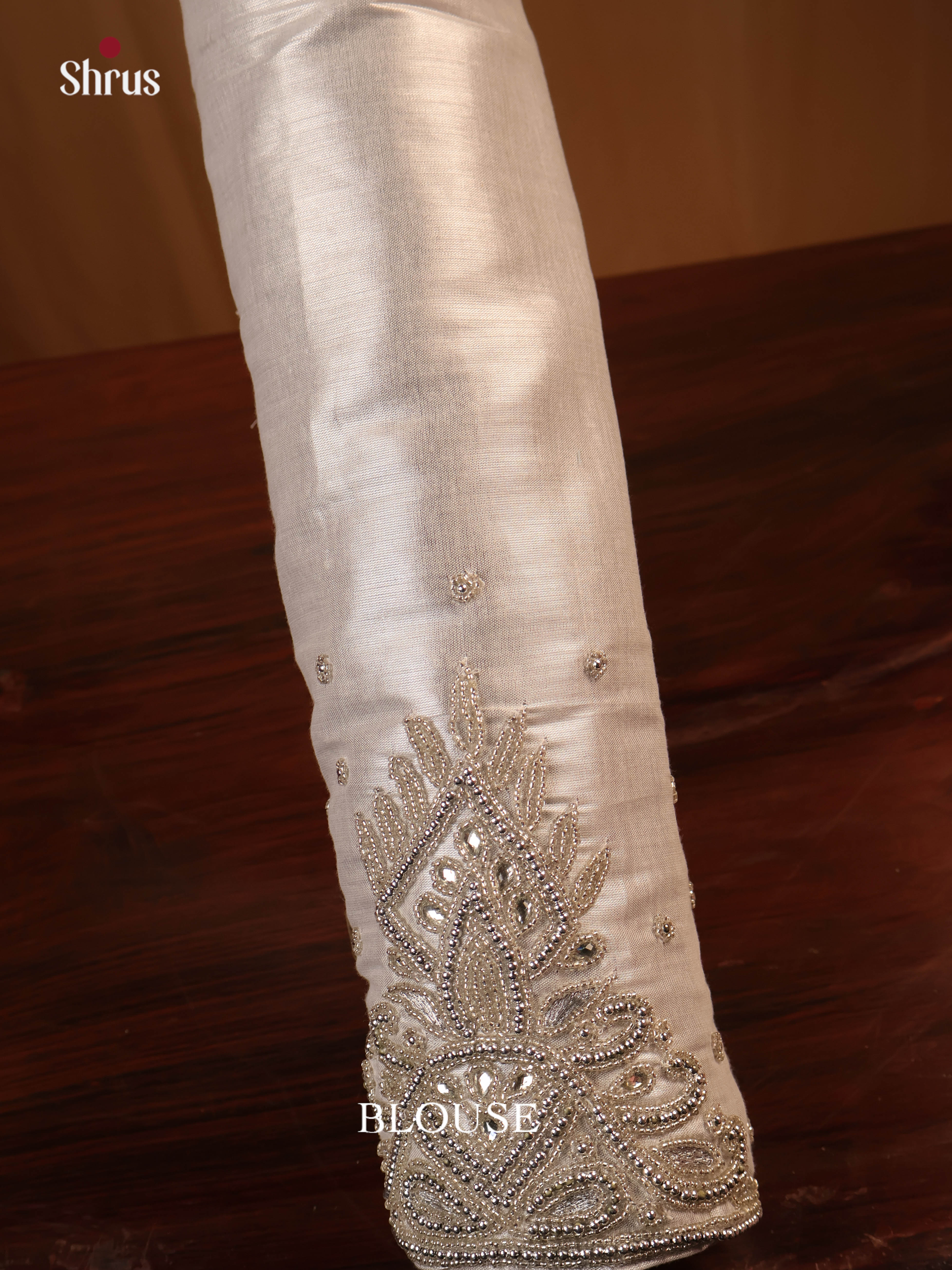 Silver - Aari Blouse - Shop on Shrus.com