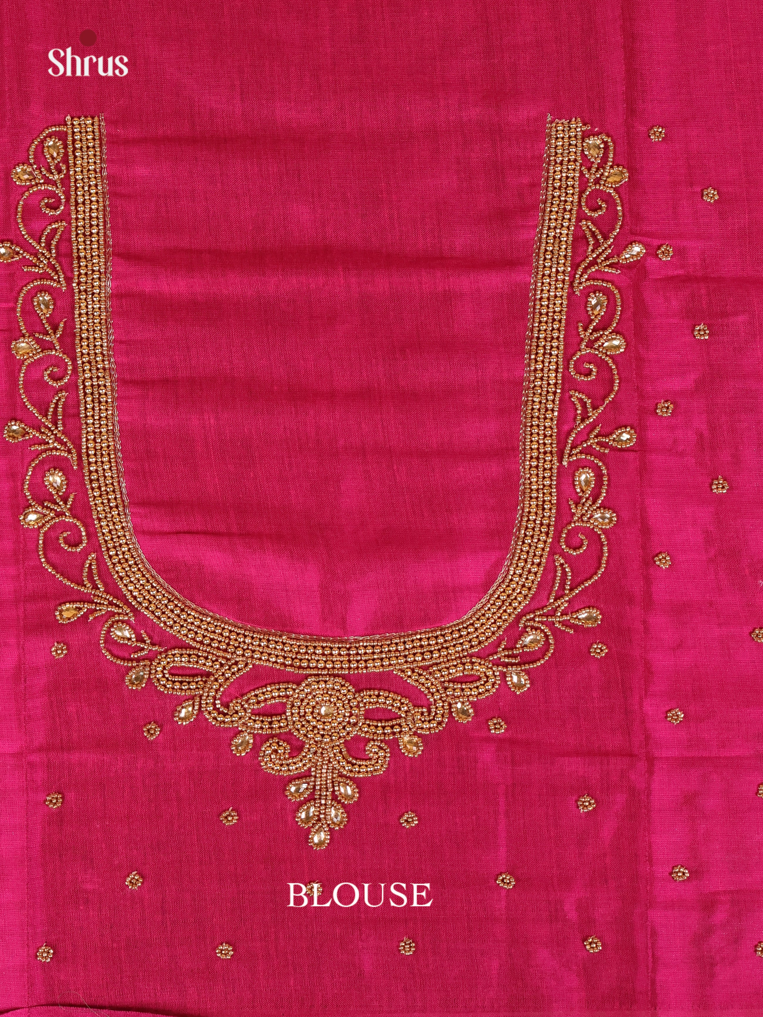 Pink - Aari Blouse - Shop on Shrus.com