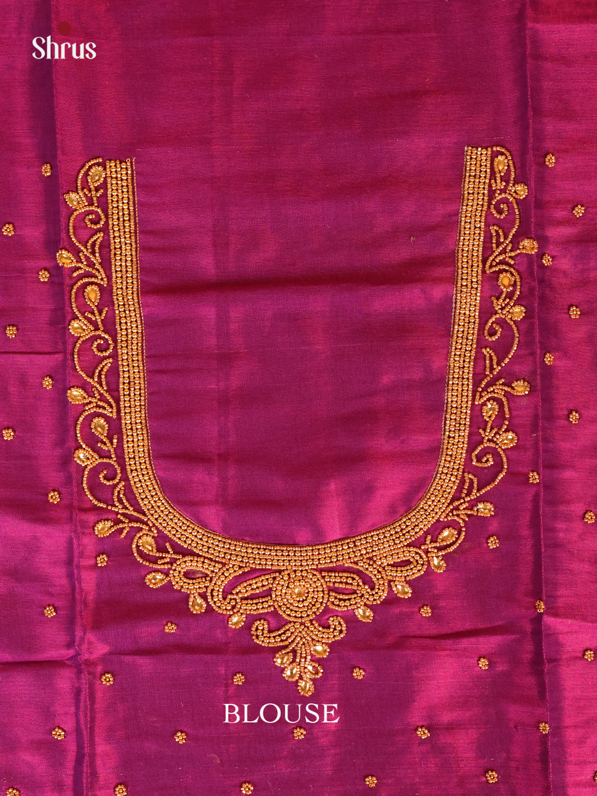 Purple - Aari Blouse - Shop on Shrus.com
