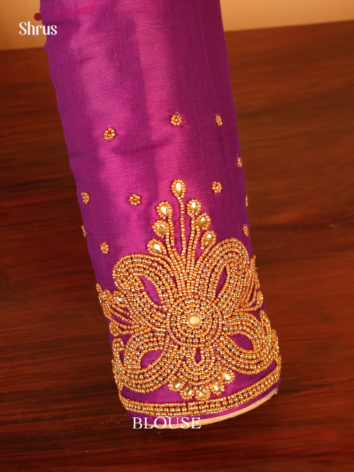 Purple - Aari Blouse - Shop on Shrus.com