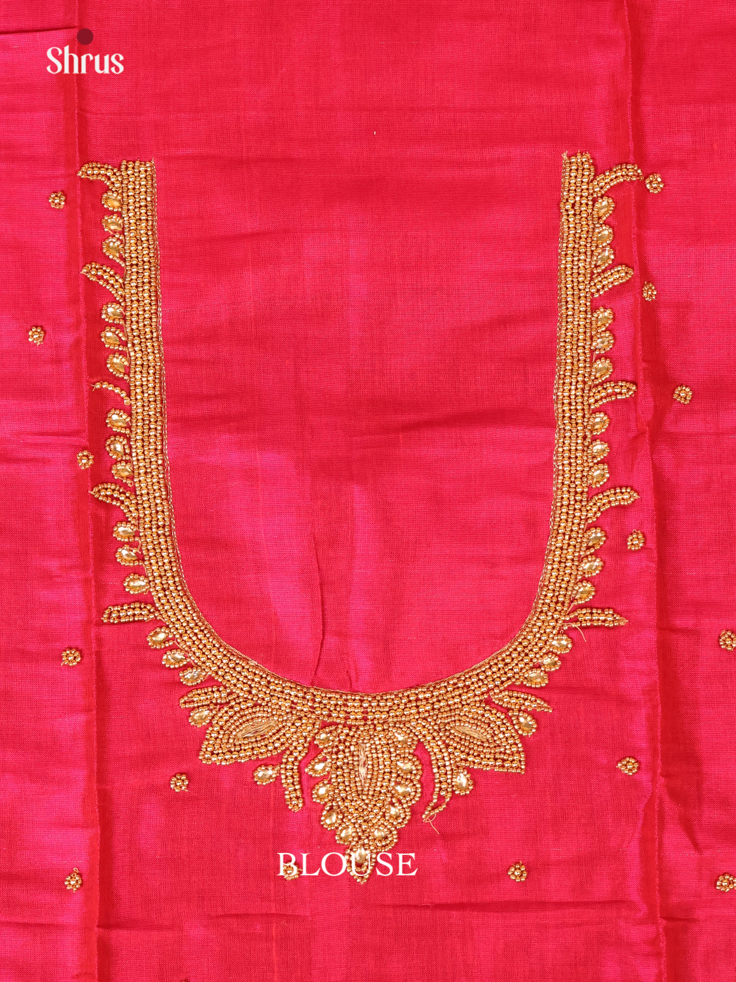 Pink - Aari Blouse - Shop on Shrus.com