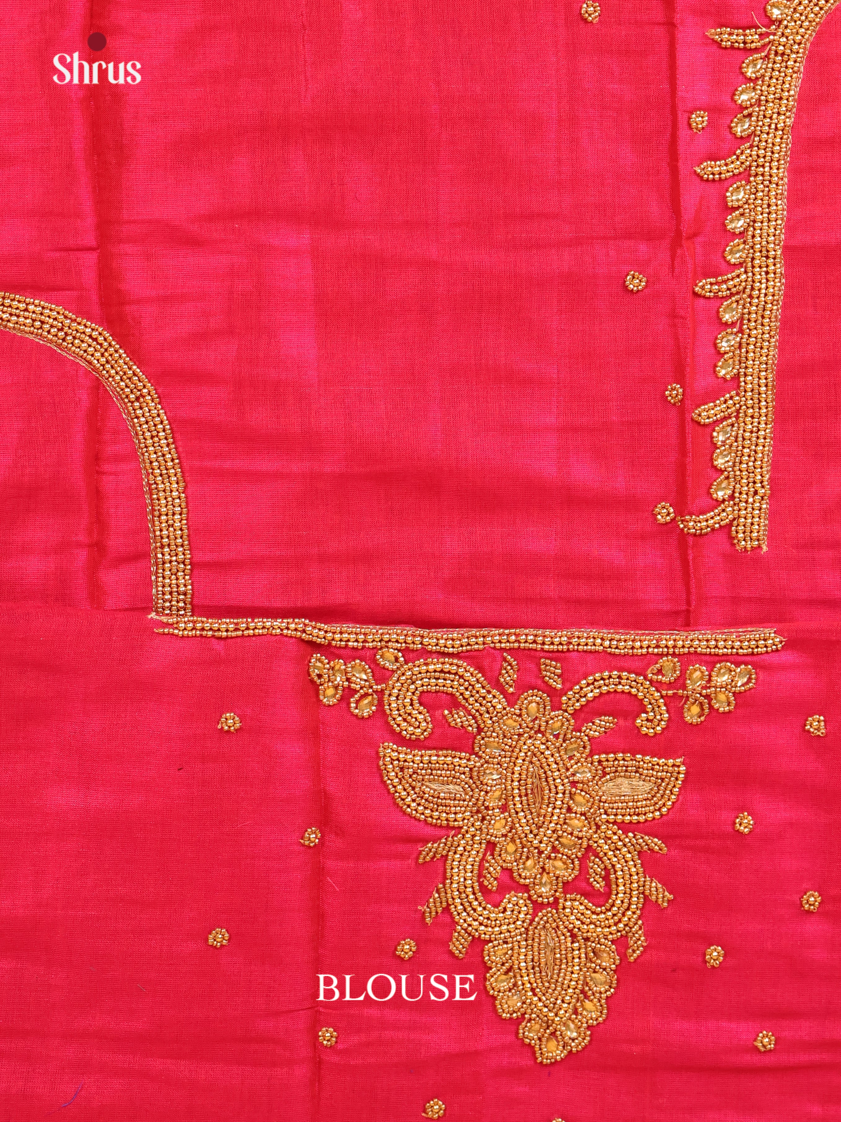 Pink - Aari Blouse - Shop on Shrus.com