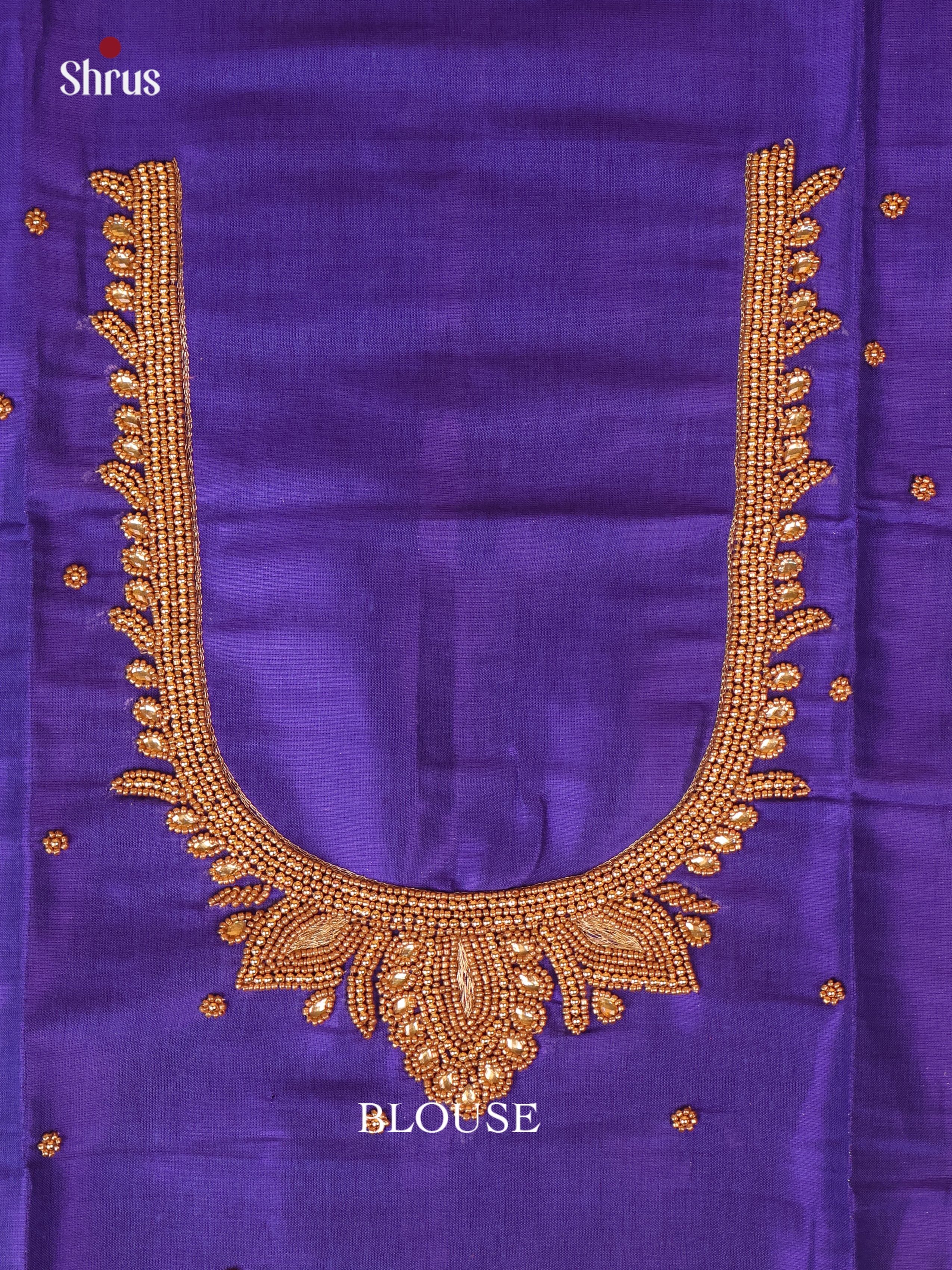 Blue - Aari Blouse - Shop on Shrus.com