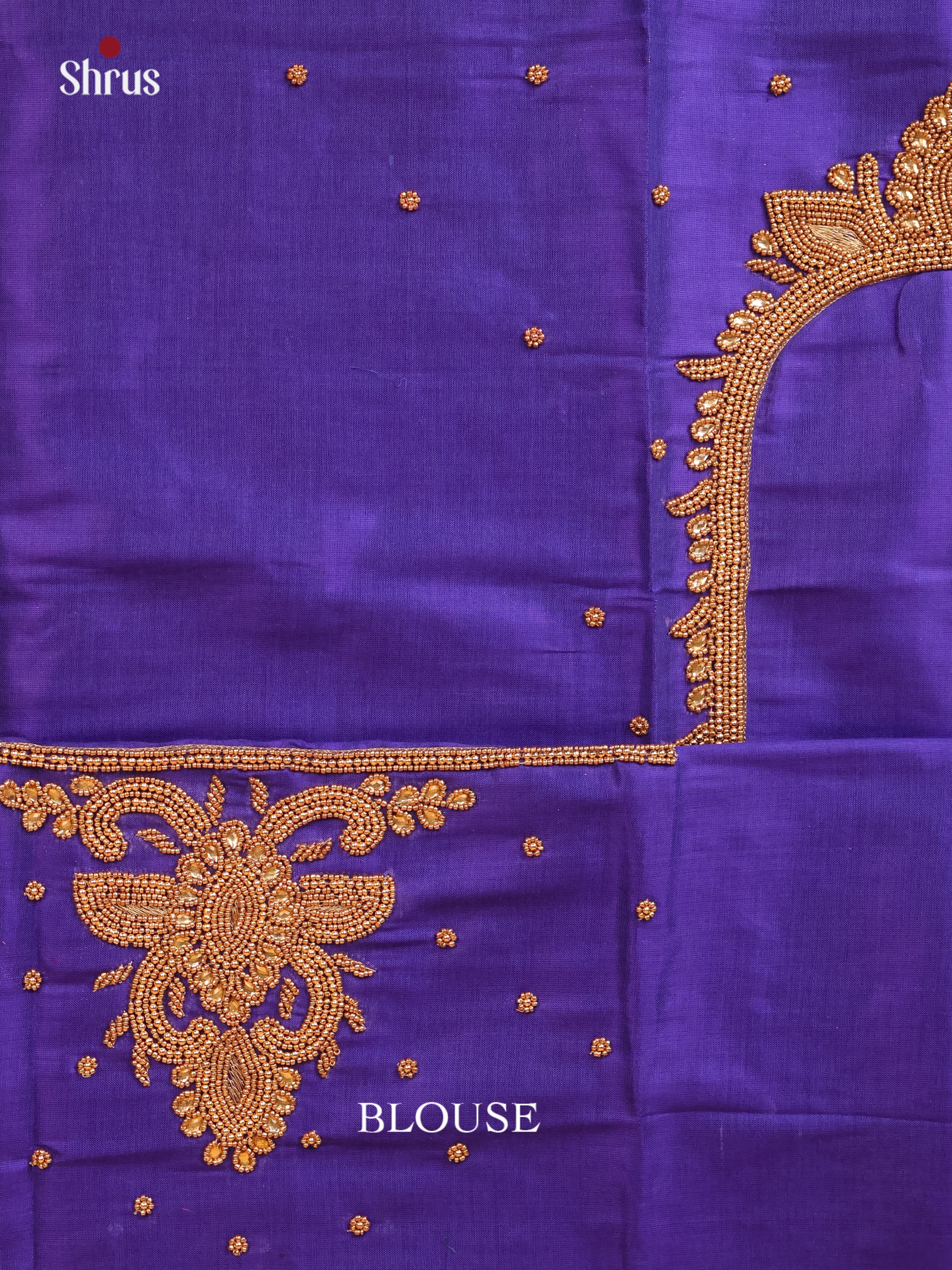 Blue - Aari Blouse - Shop on Shrus.com