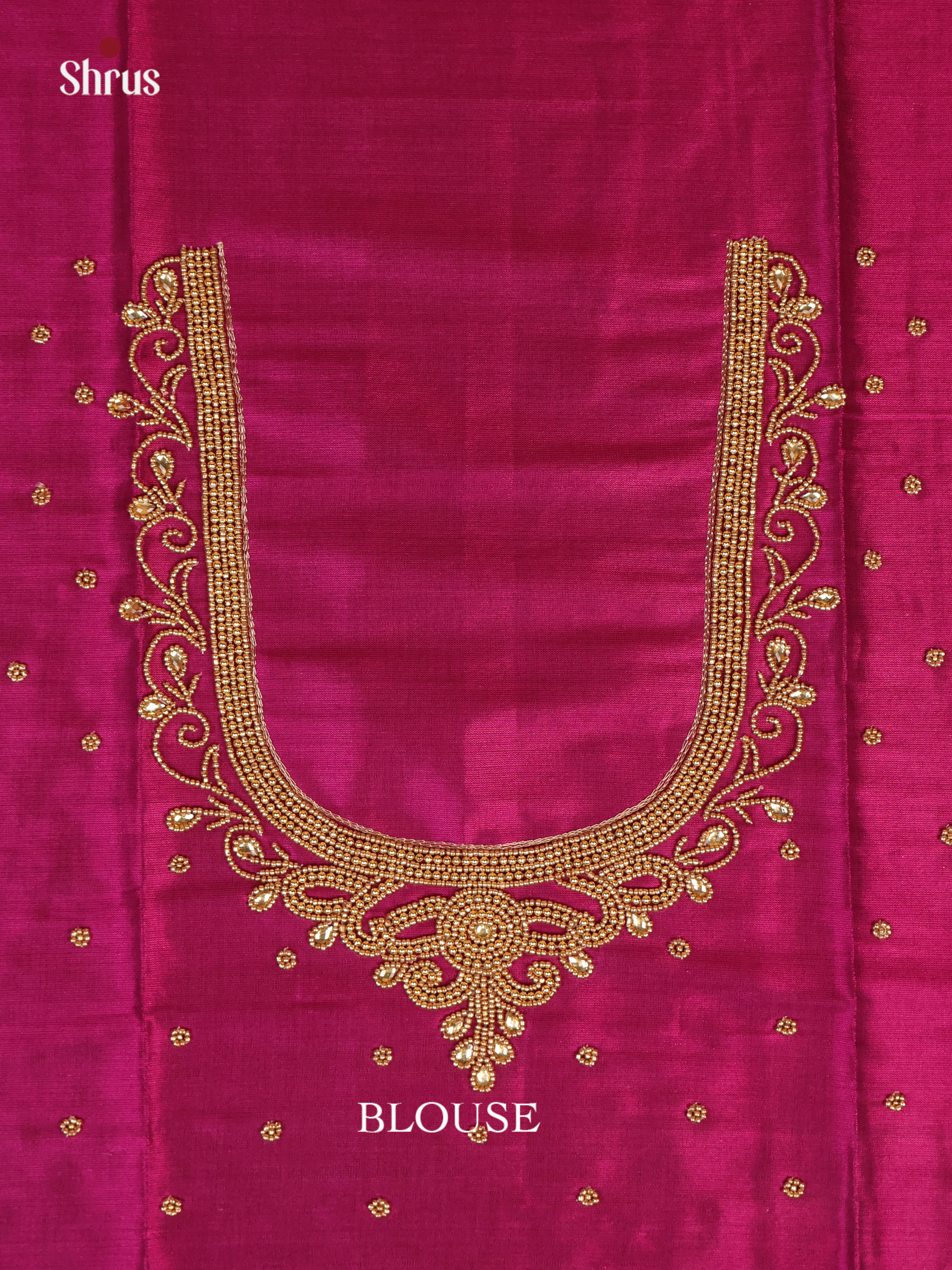Purple - Aari Blouse - Shop on Shrus.com
