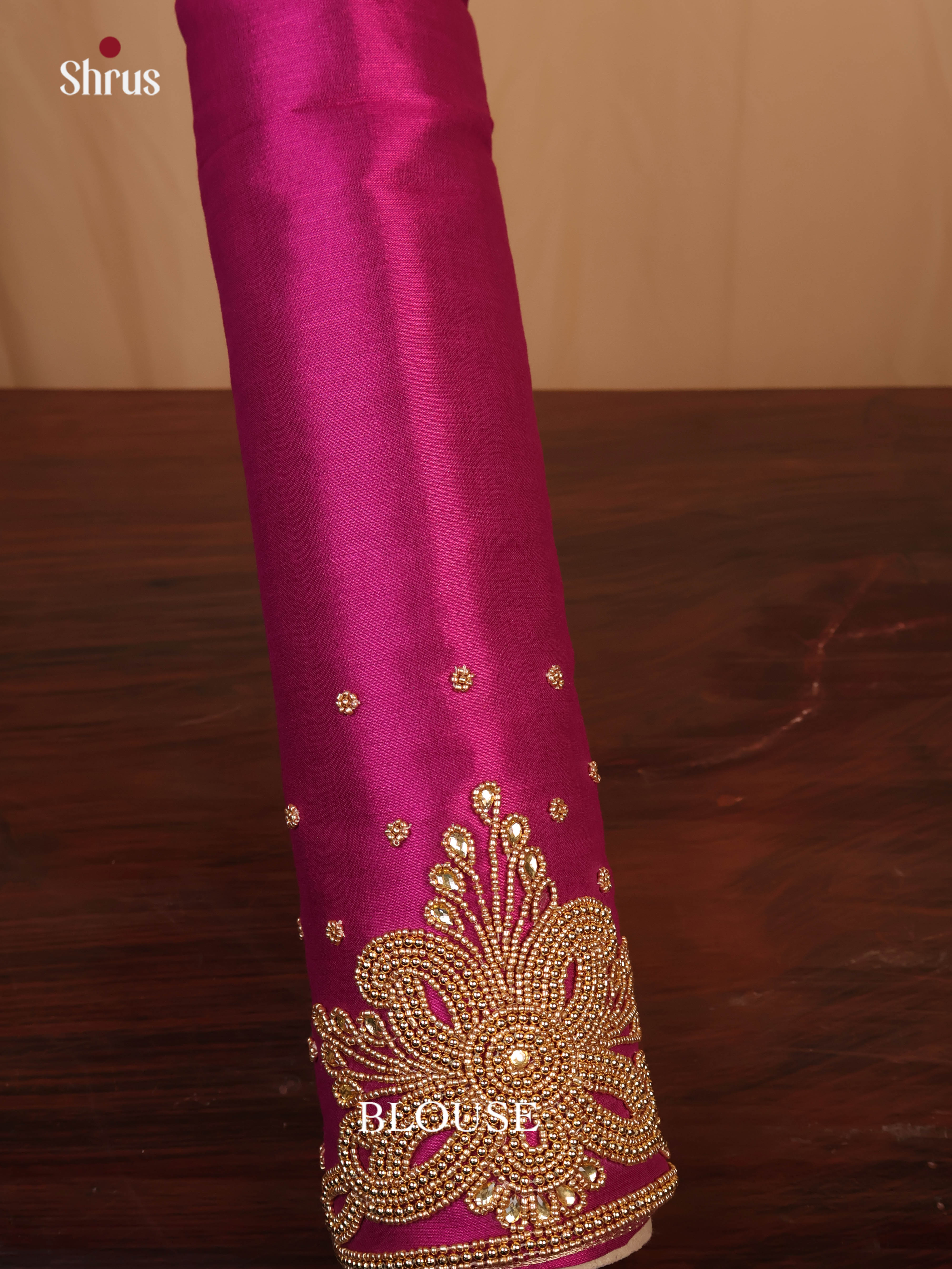 Purple - Aari Blouse - Shop on Shrus.com