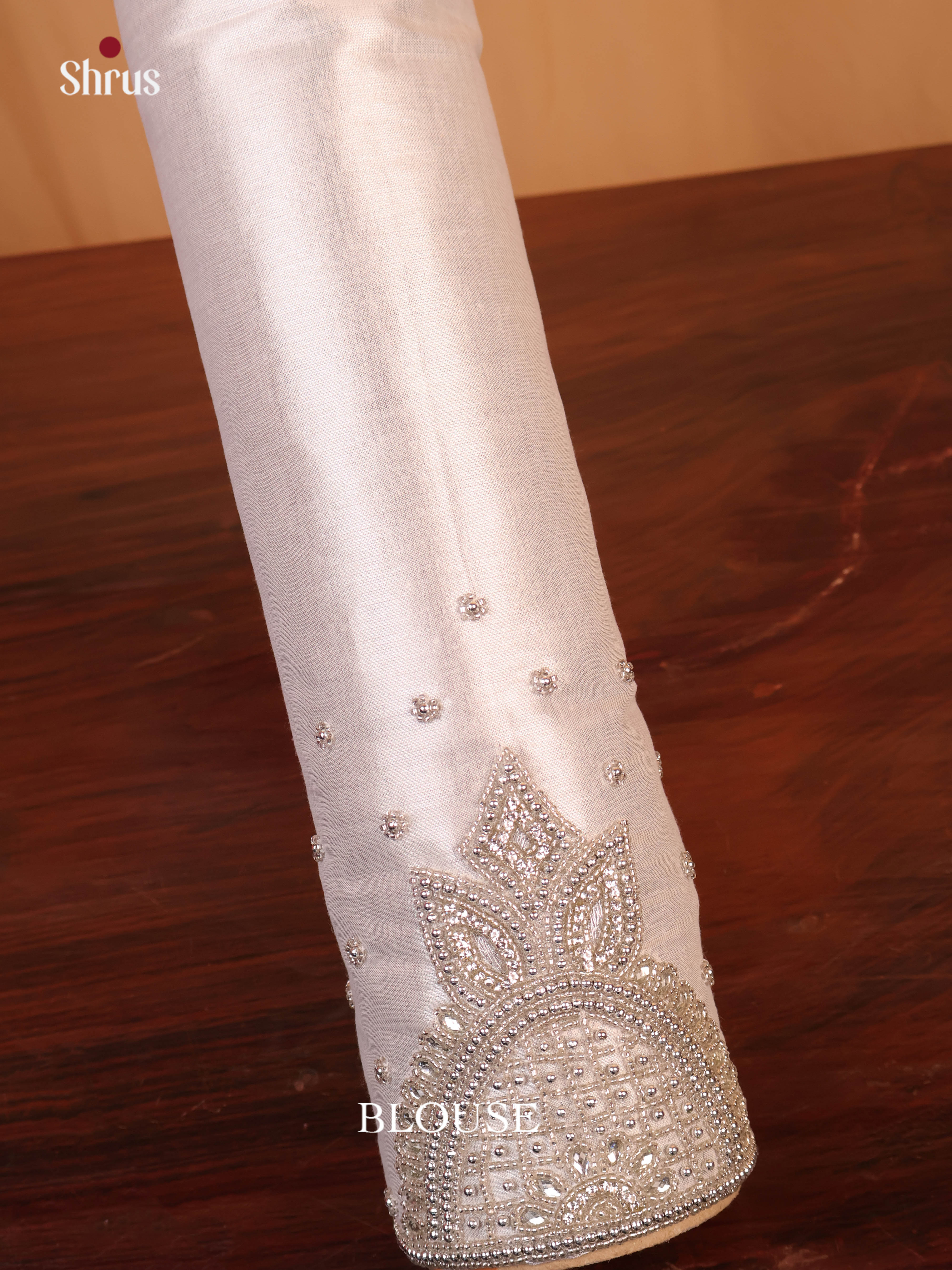 Silver - Aari Blouse - Shop on Shrus.com