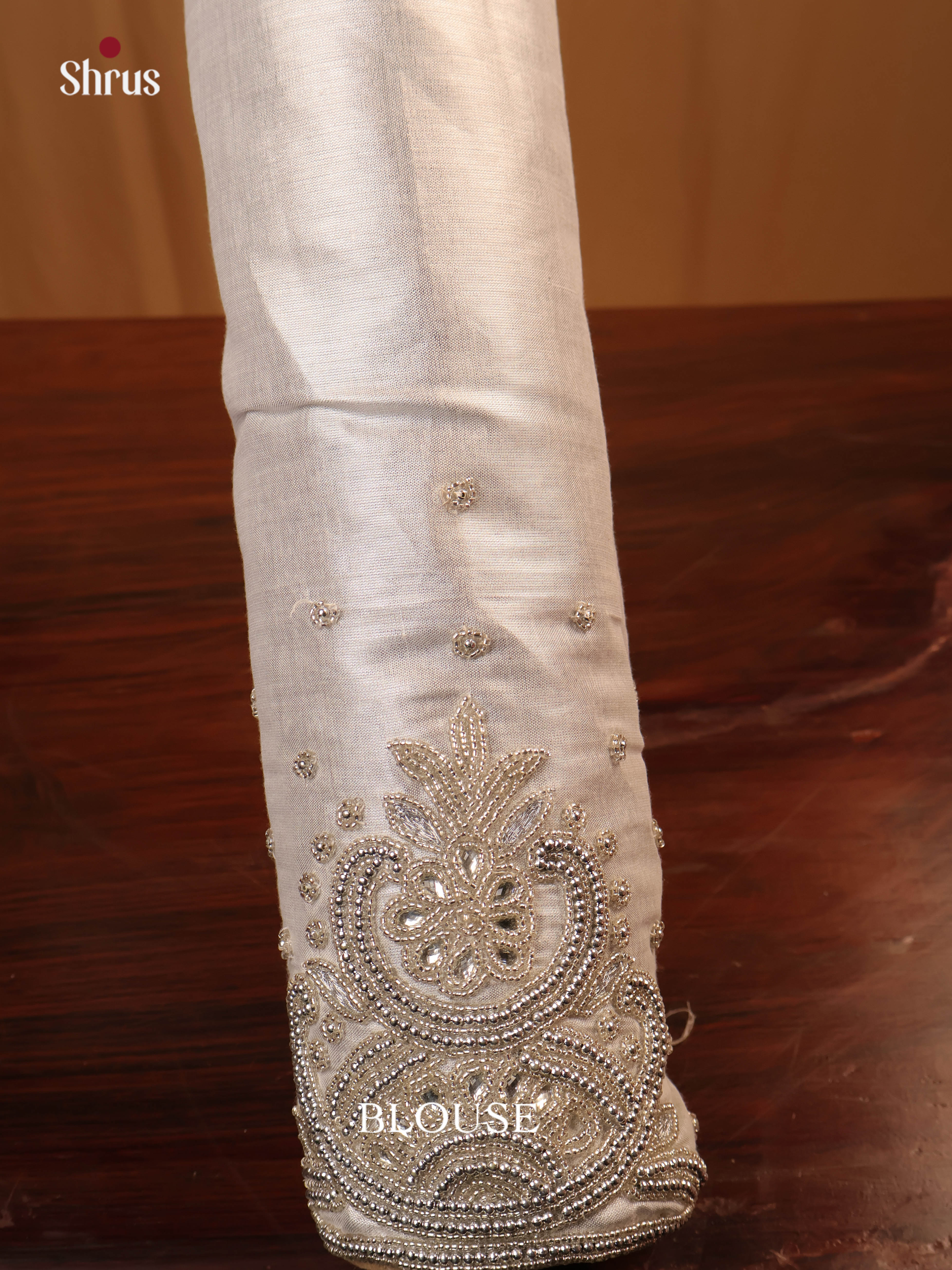Silver - Aari Blouse - Shop on Shrus.com