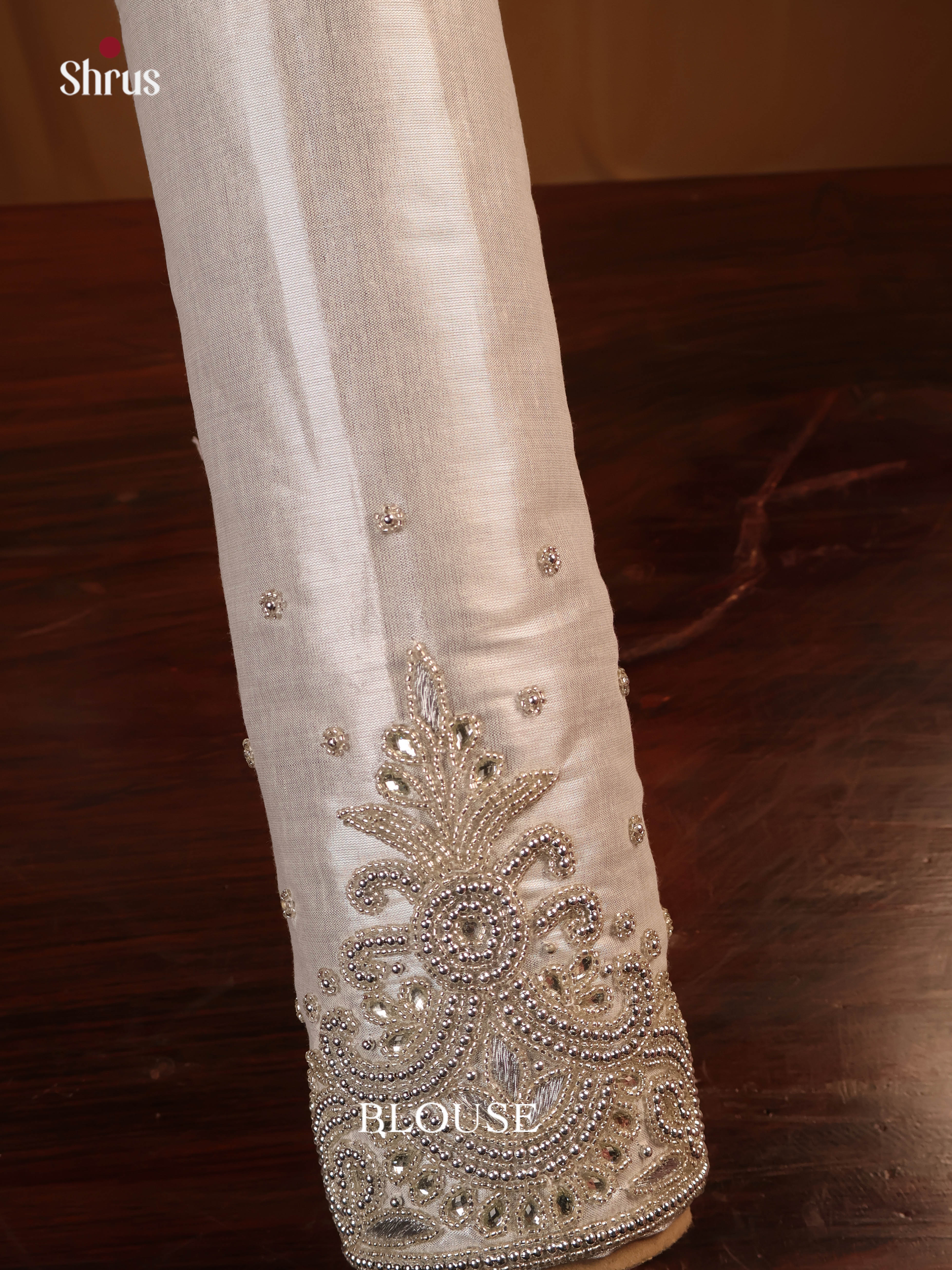 Silver - Aari Blouse - Shop on Shrus.com