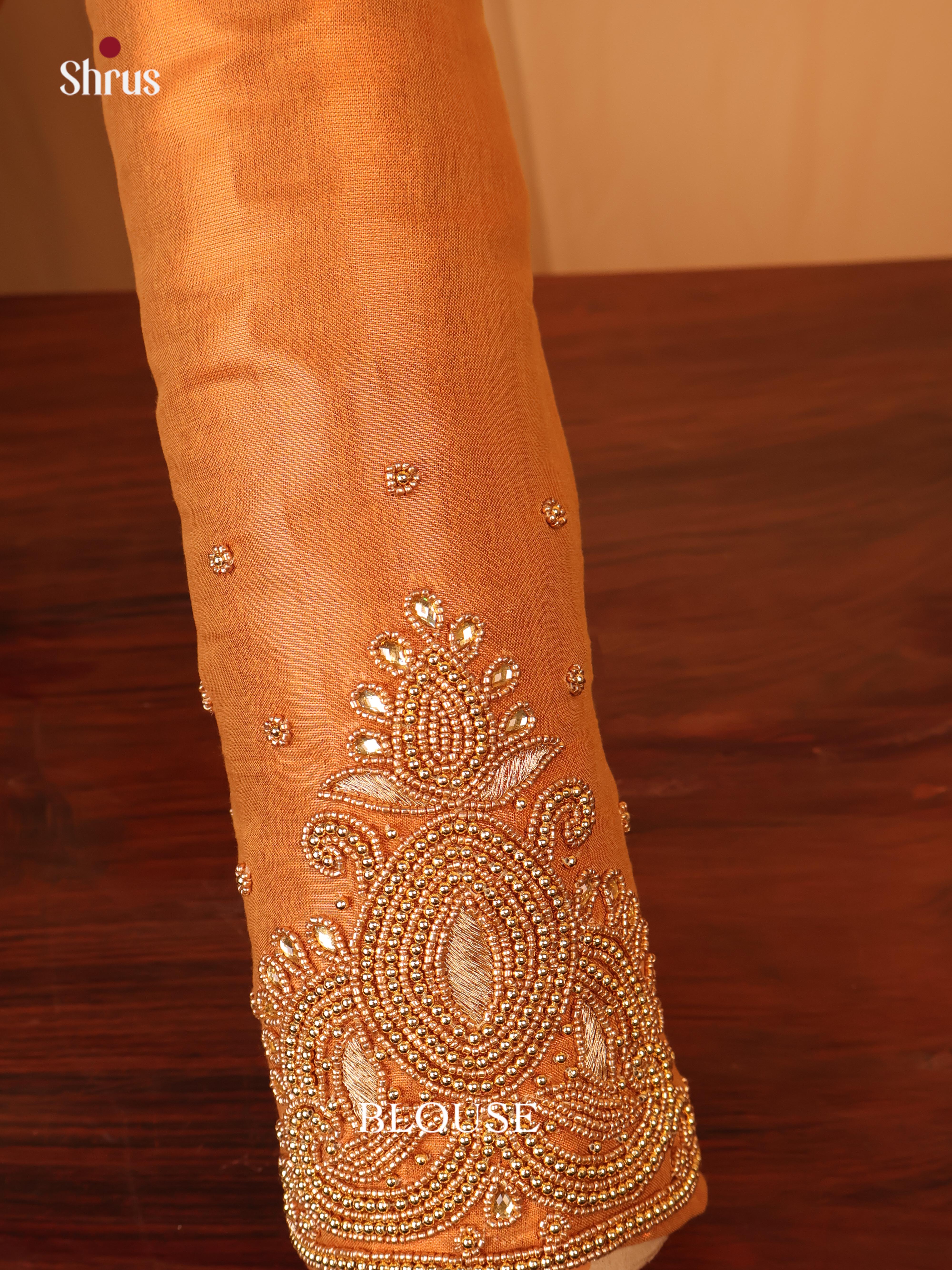 Copper- Aari Blouse - Shop on Shrus.com