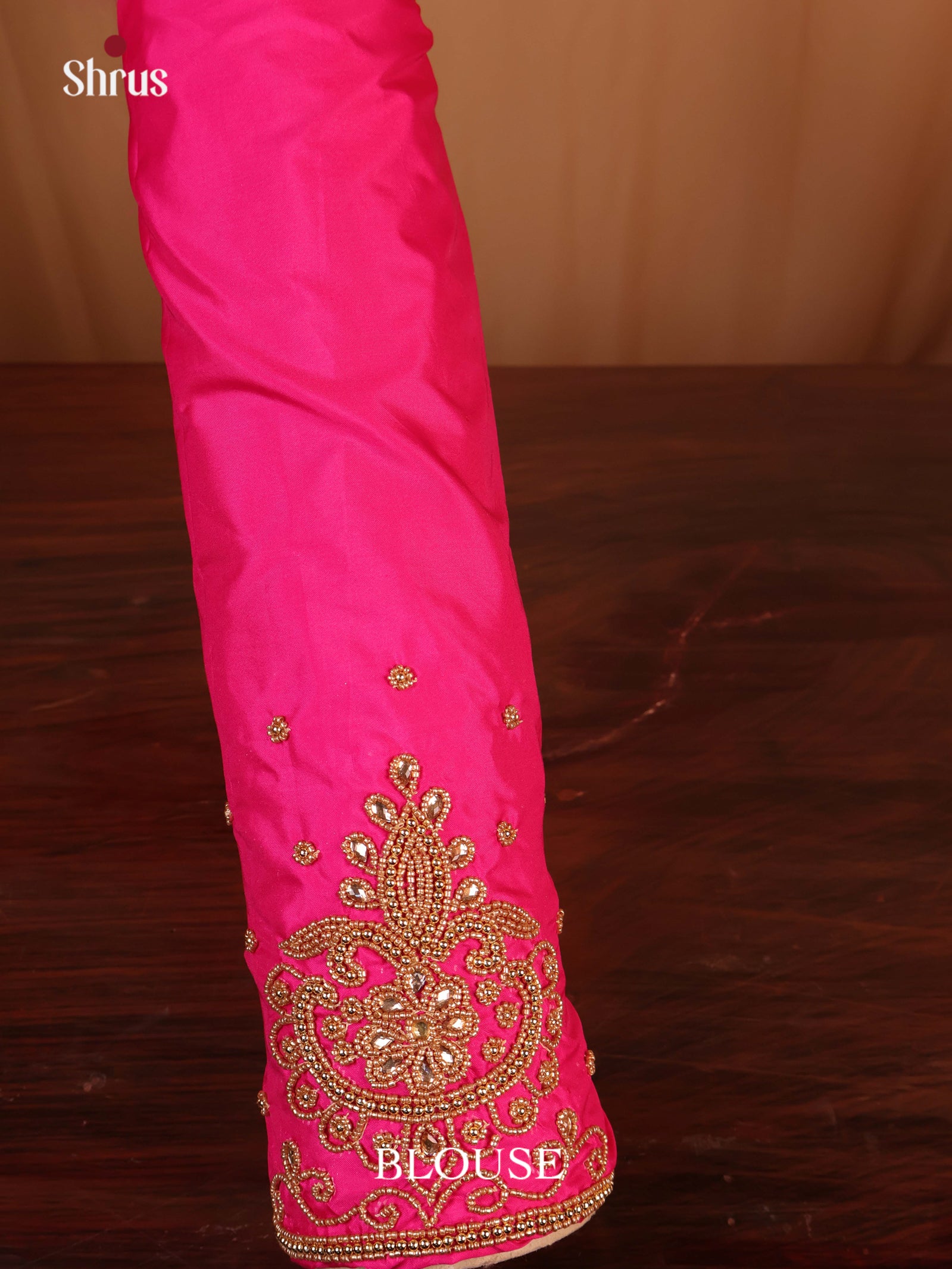 Pink - Aari Blouse - Shop on Shrus.com