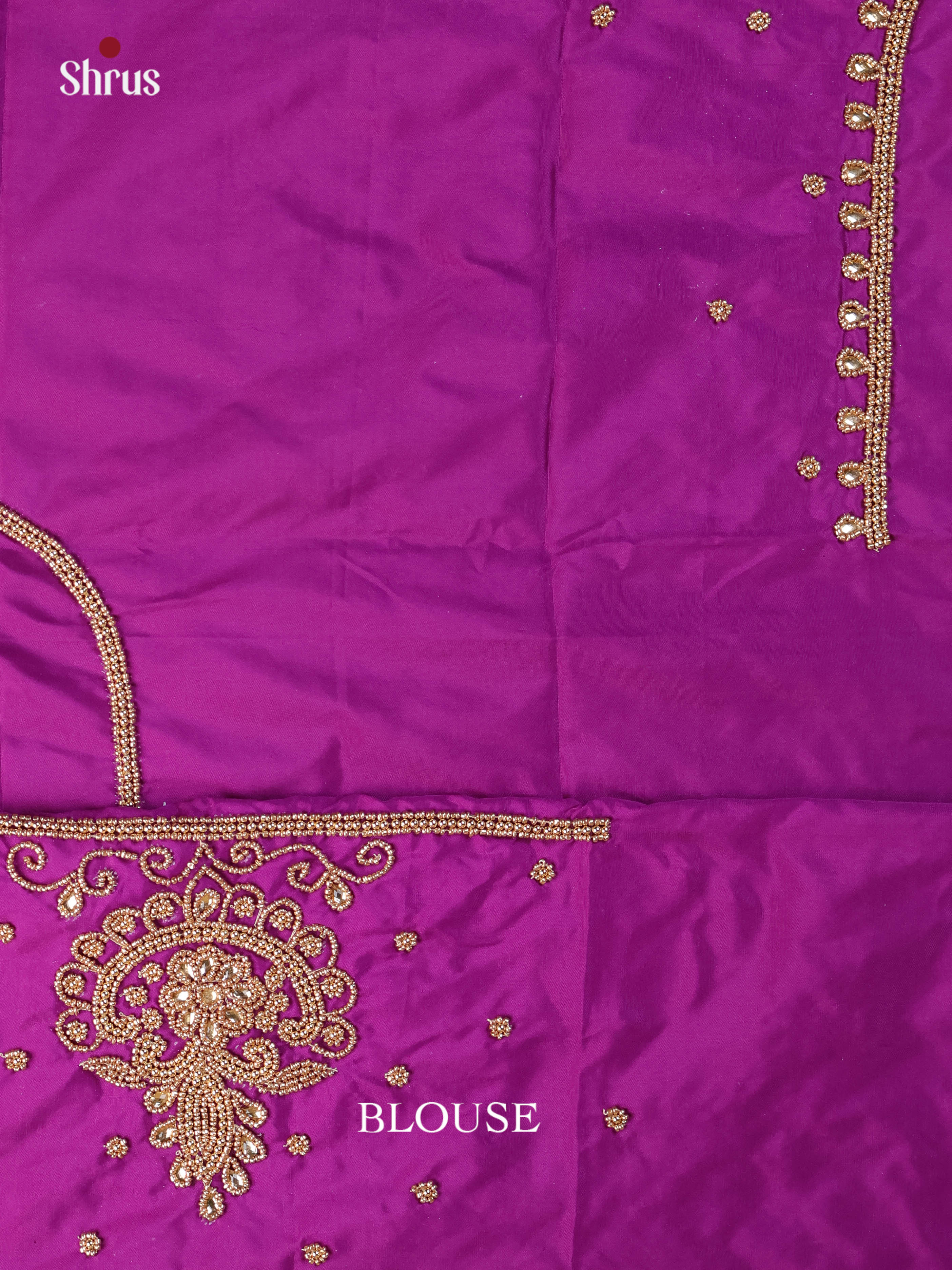 Purple - Aari Blouse - Shop on Shrus.com