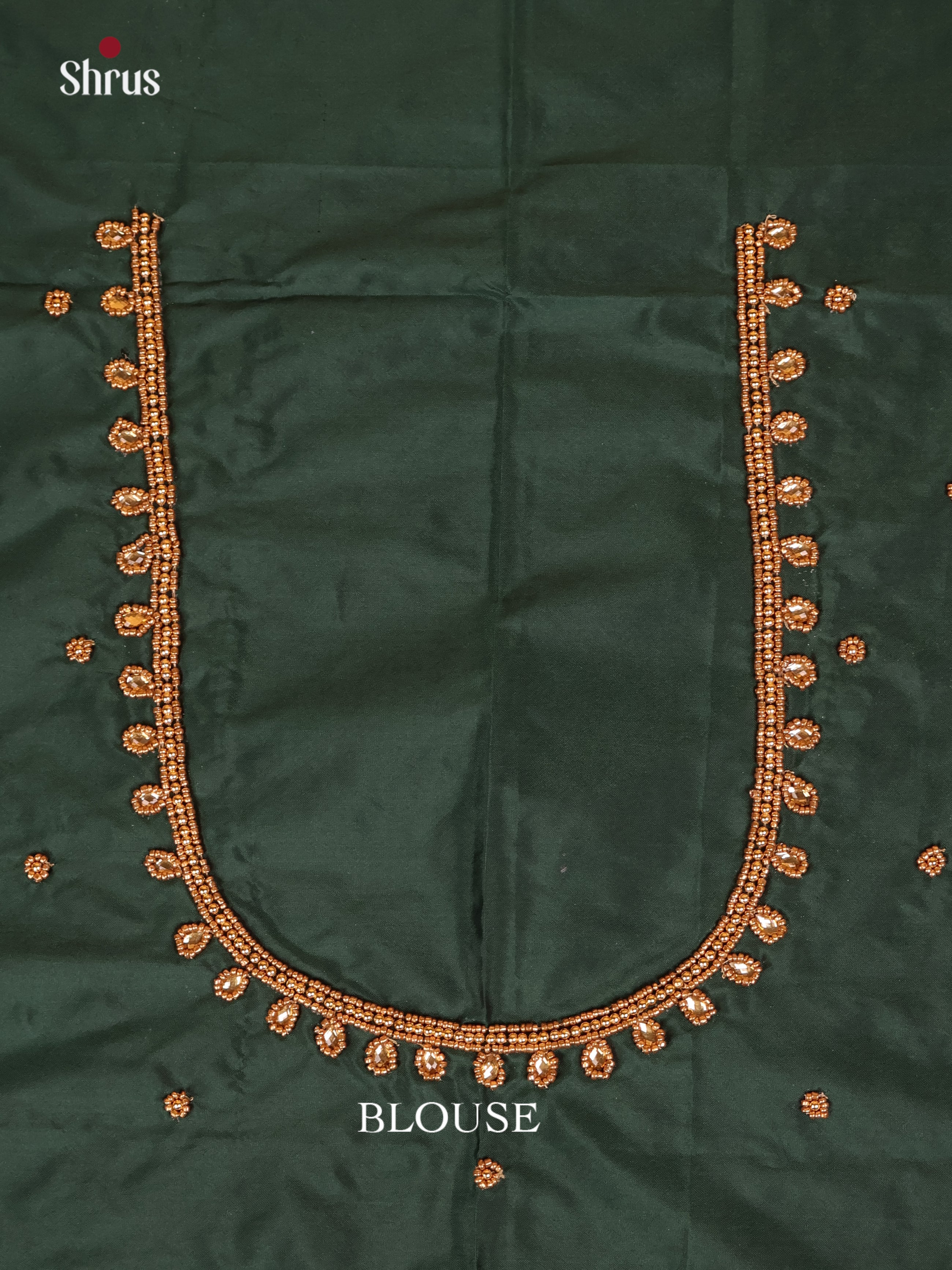 Dark Green - Aari Blouse - Shop on Shrus.com