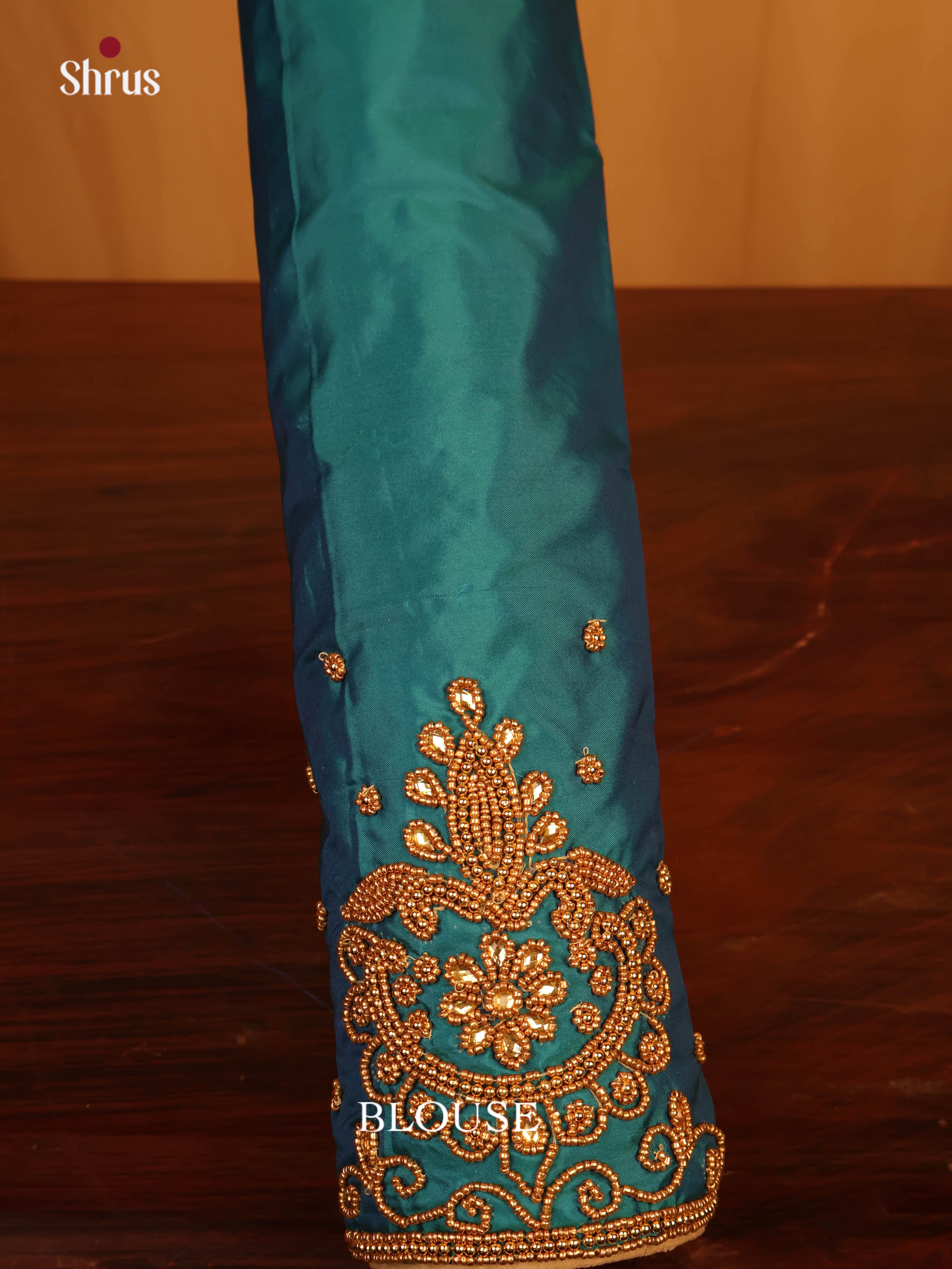 Peacock Green - Aari Blouse - Shop on Shrus.com