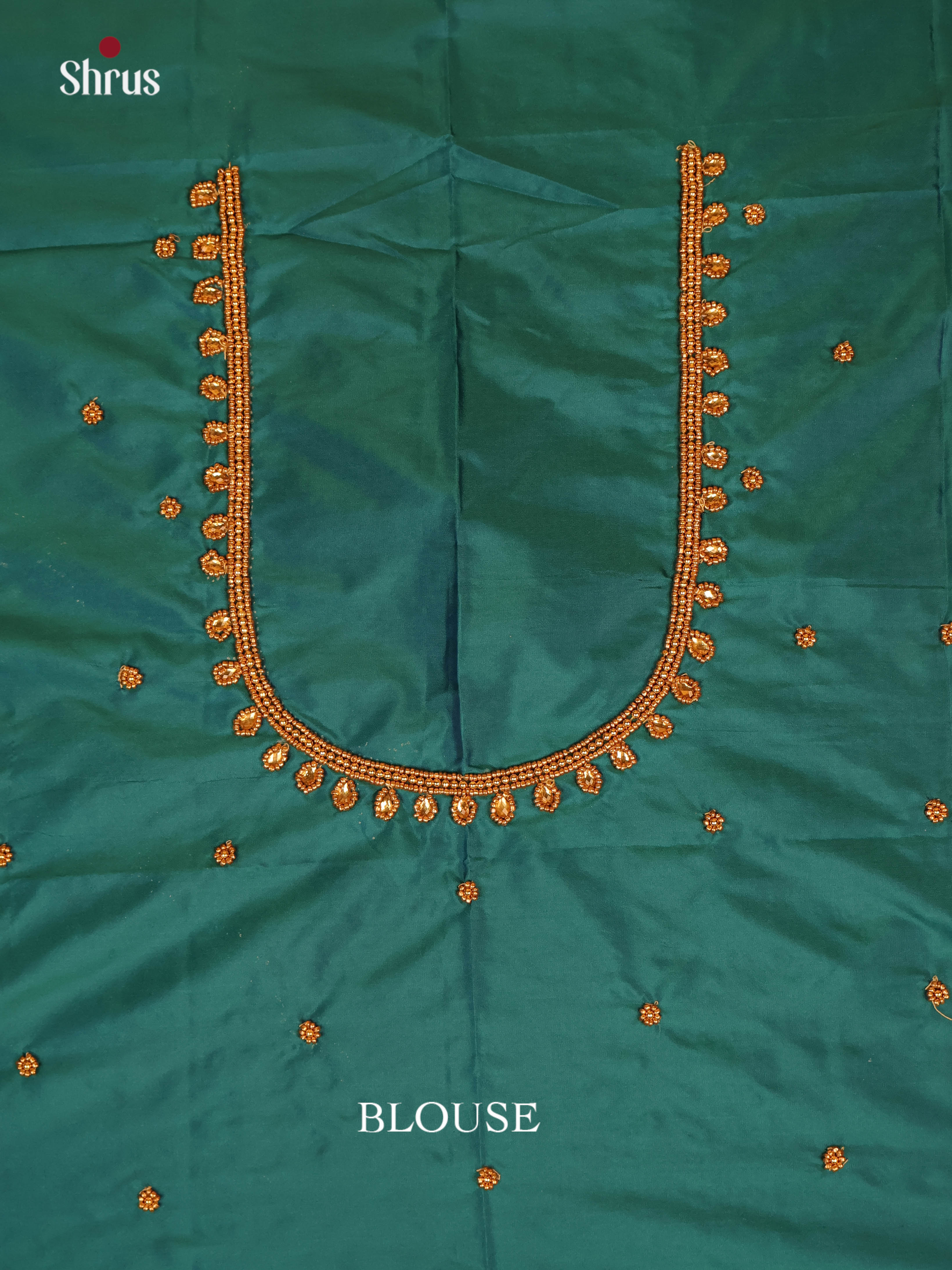 Peacock Green - Aari Blouse - Shop on Shrus.com