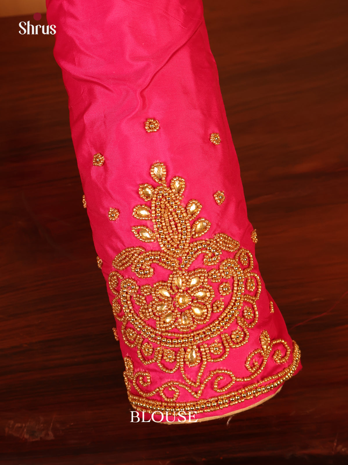 Pink - Aari Blouse - Shop on Shrus.com