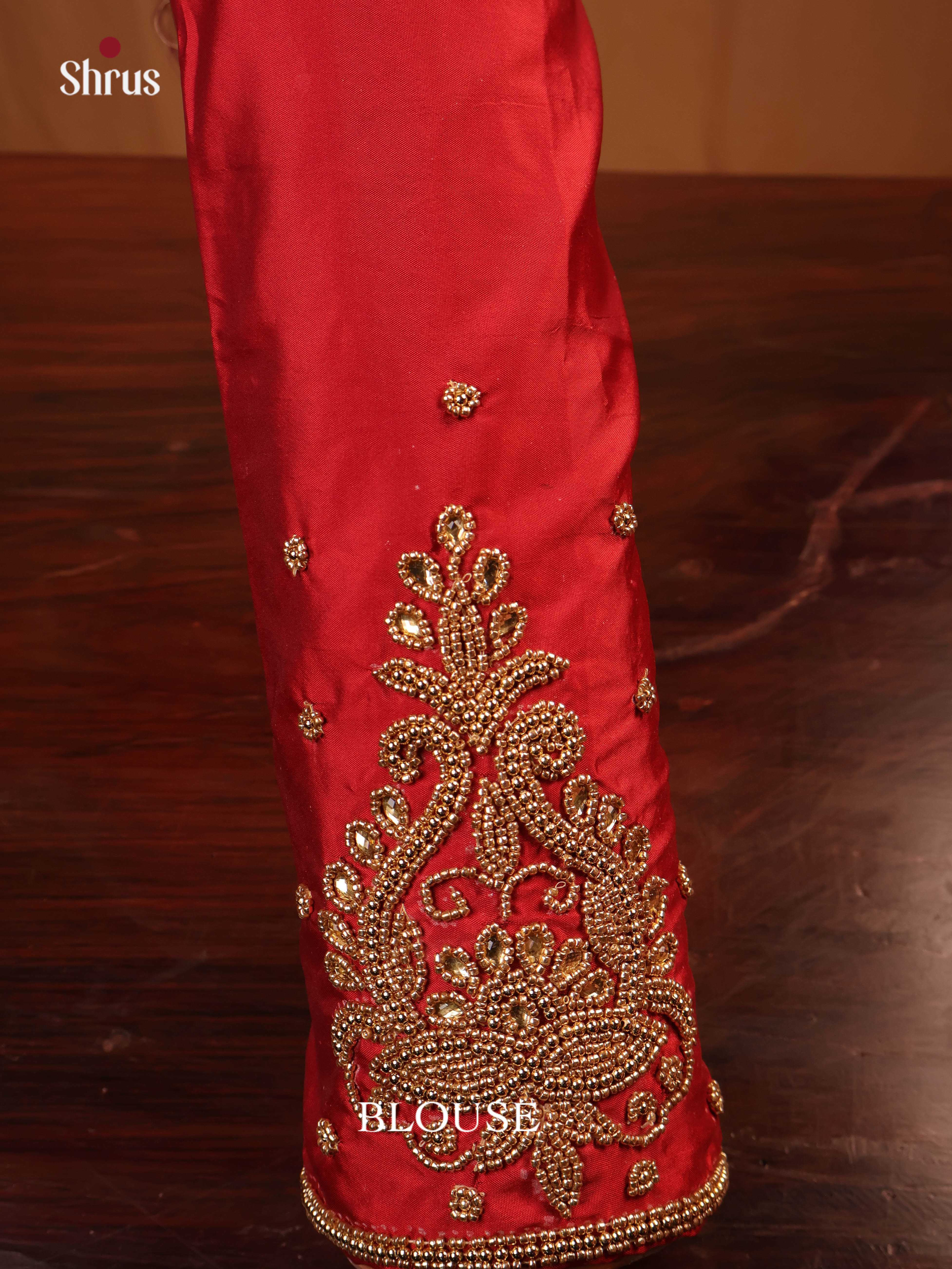 Maroon - Aari Blouse - Shop on Shrus.com