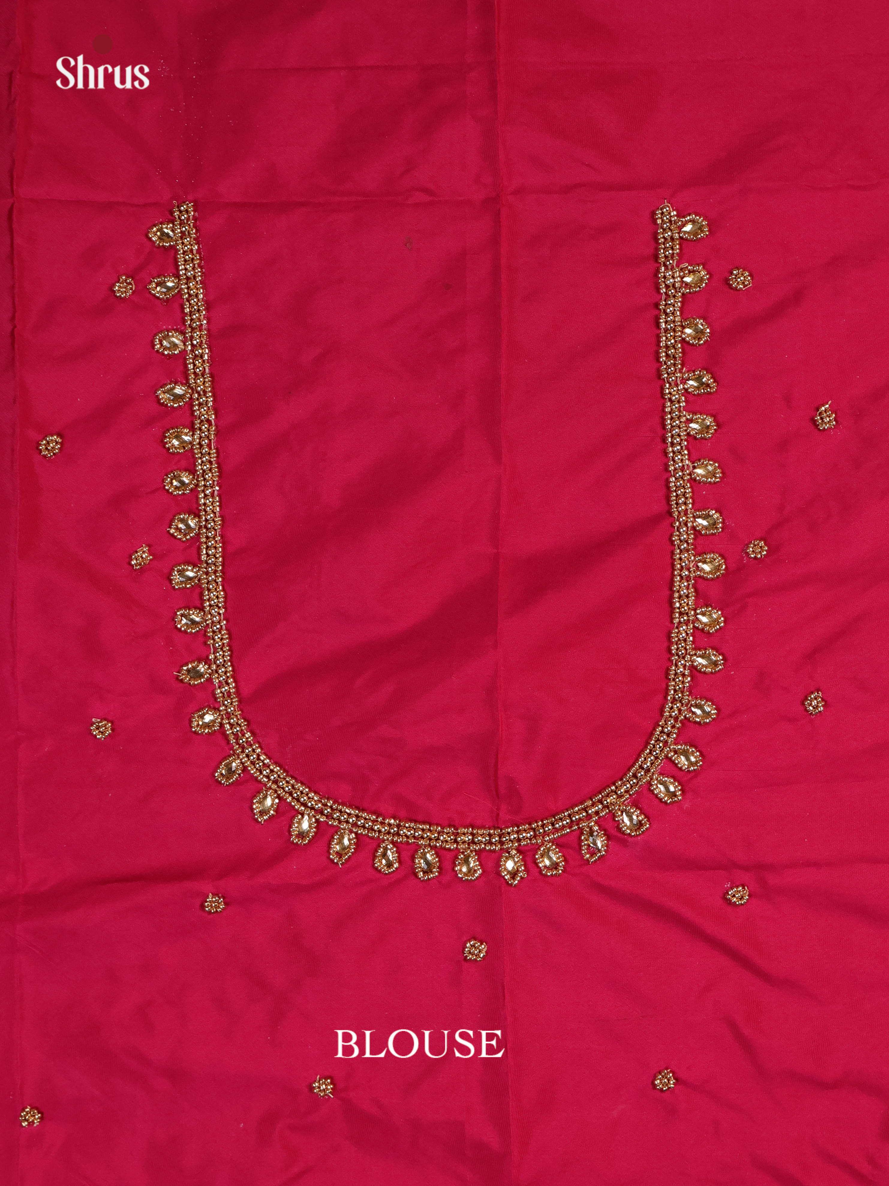 Maroon - Aari Blouse - Shop on Shrus.com