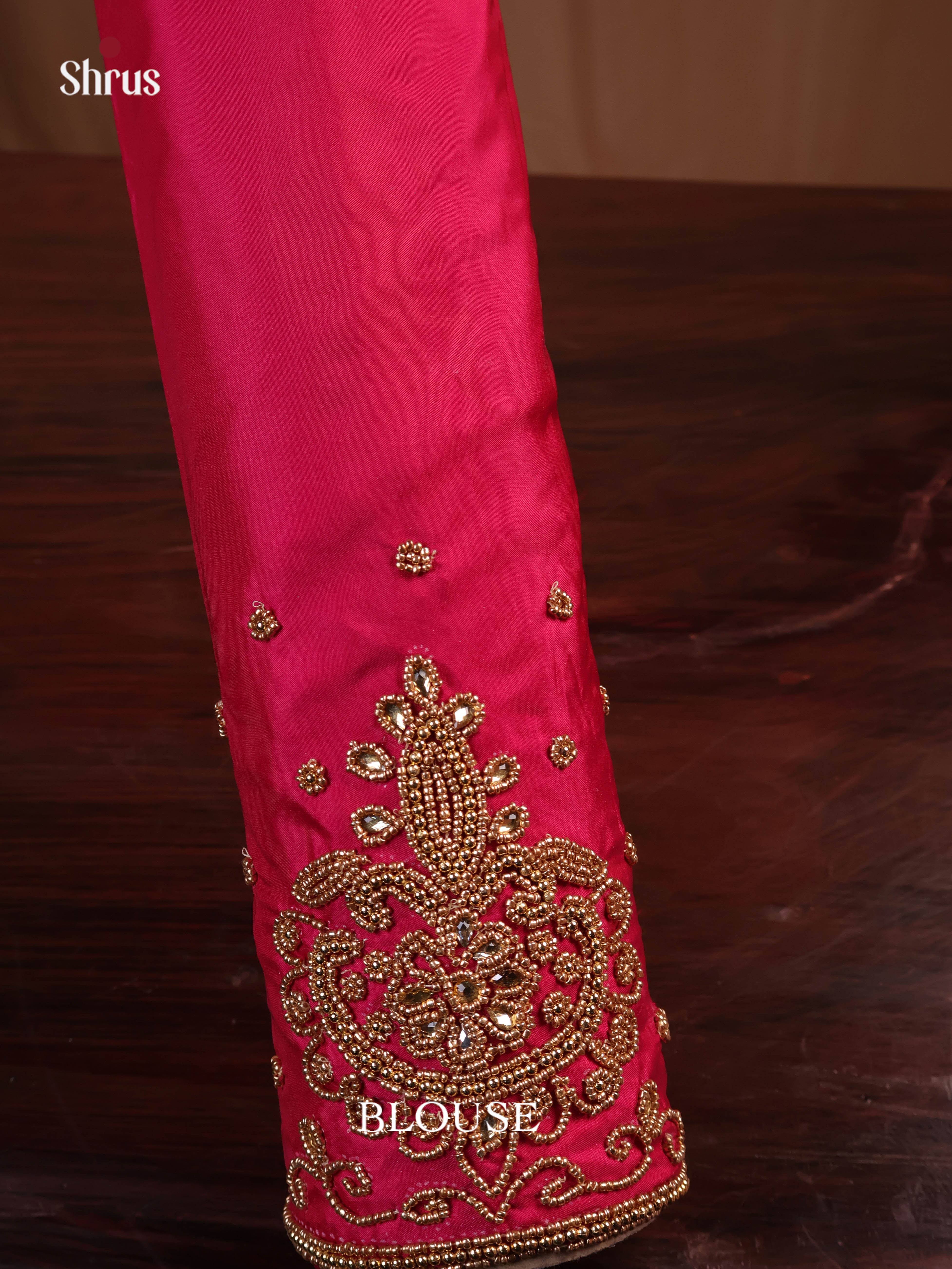Maroon - Aari Blouse - Shop on Shrus.com