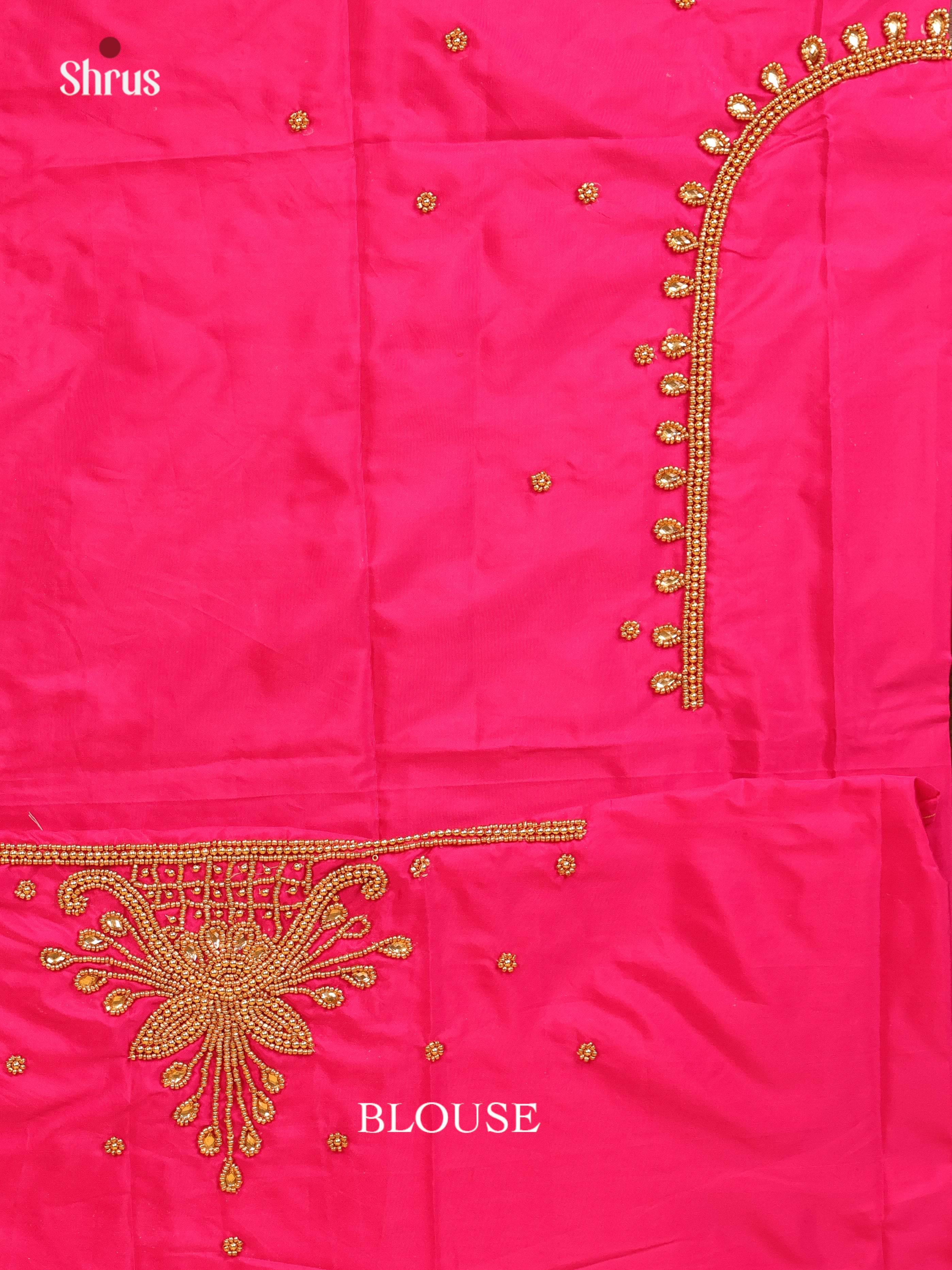 Pink - Aari Blouse - Shop on Shrus.com