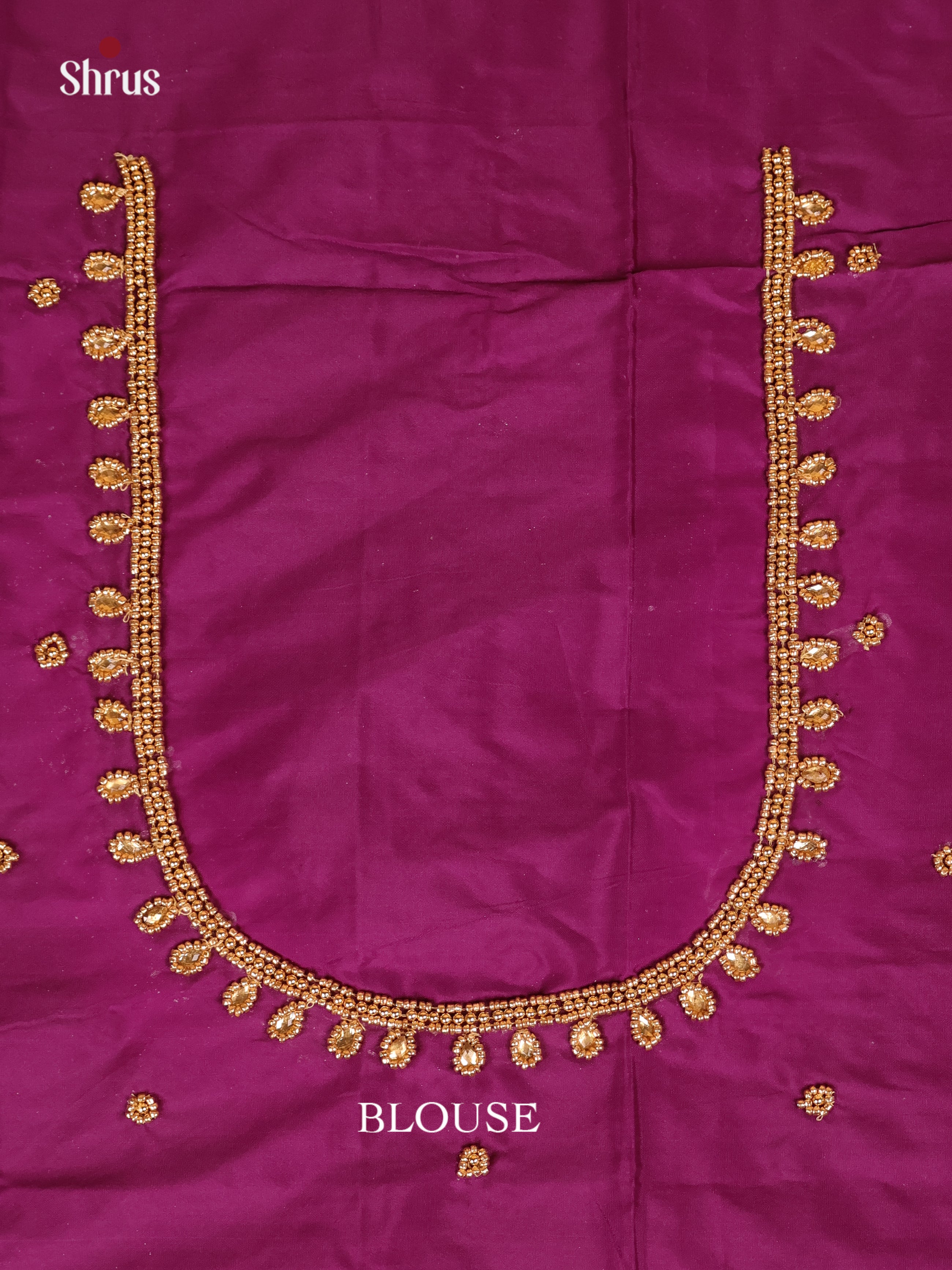 Purple - Aari Blouse - Shop on Shrus.com