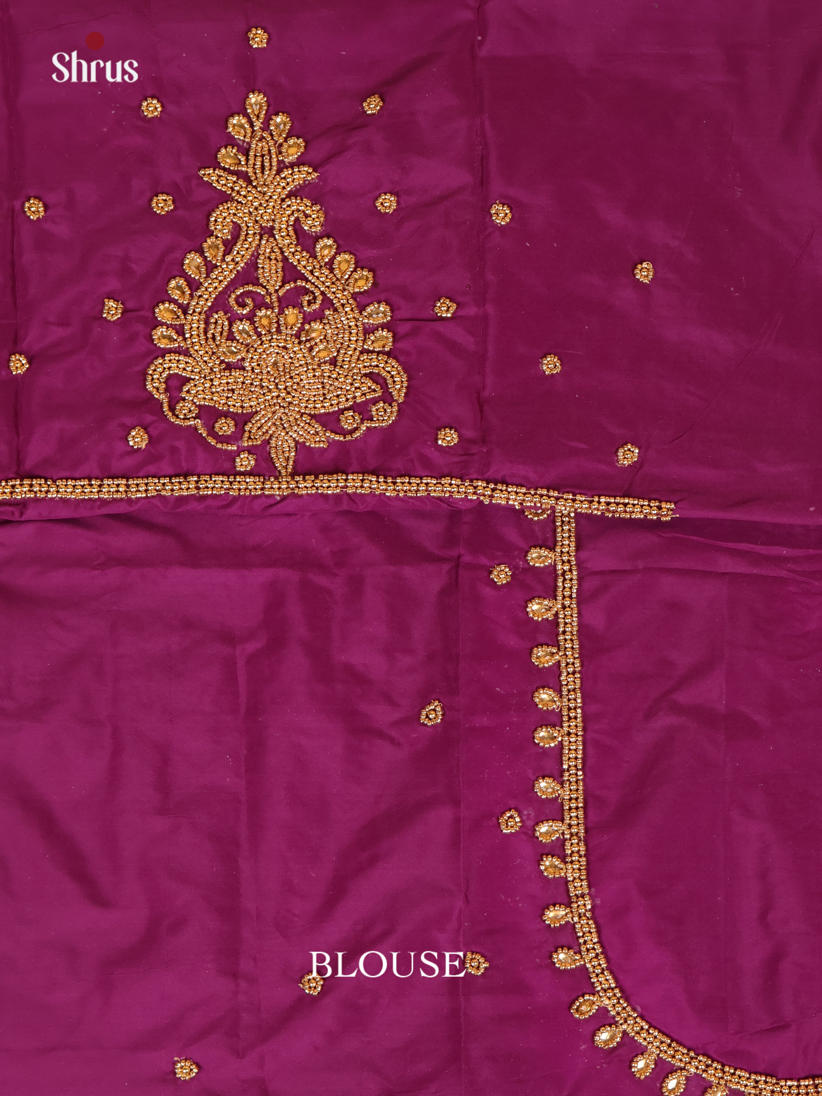 Purple - Aari Blouse - Shop on Shrus.com