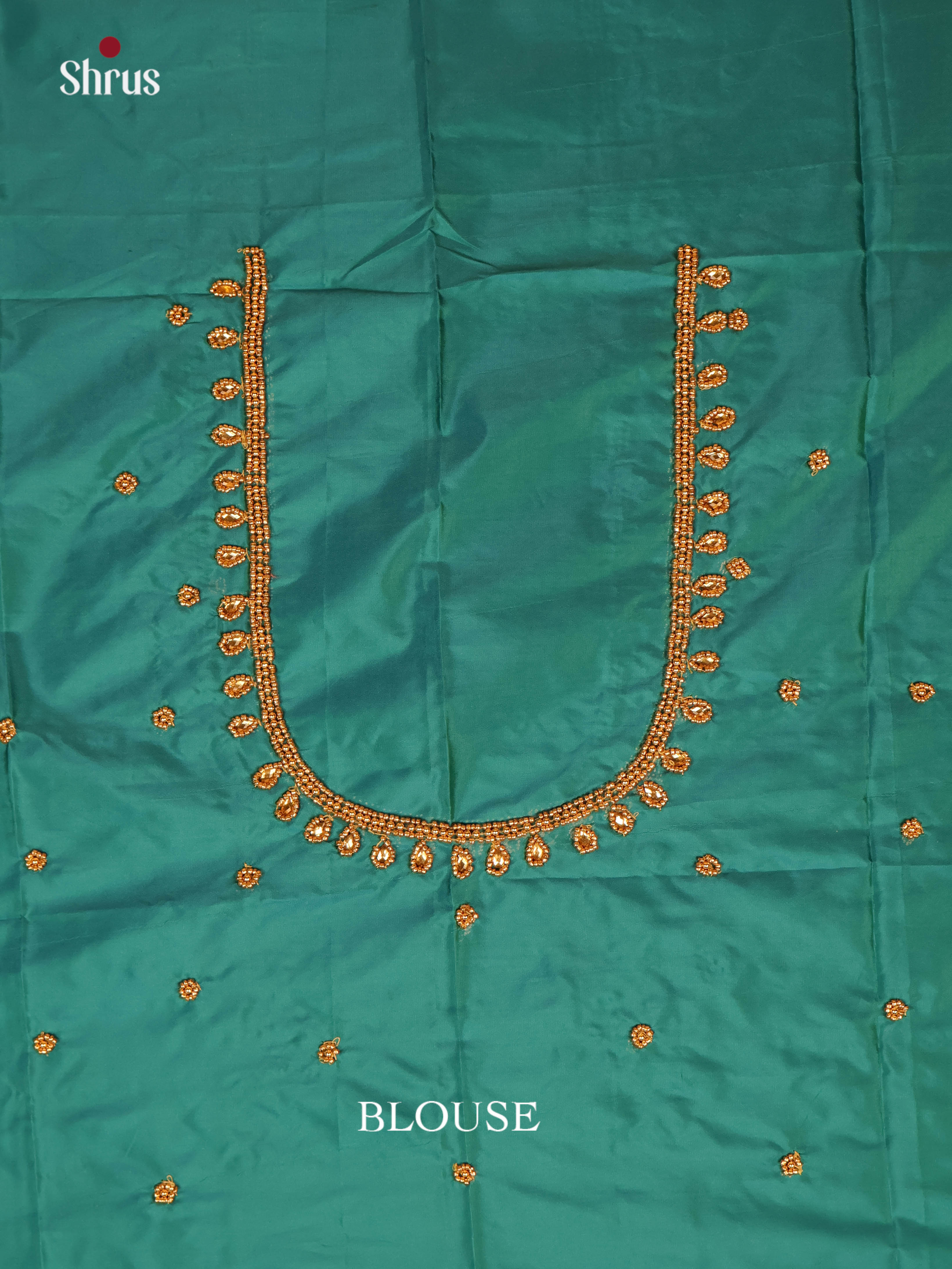 Green - Aari Blouse - Shop on Shrus.com