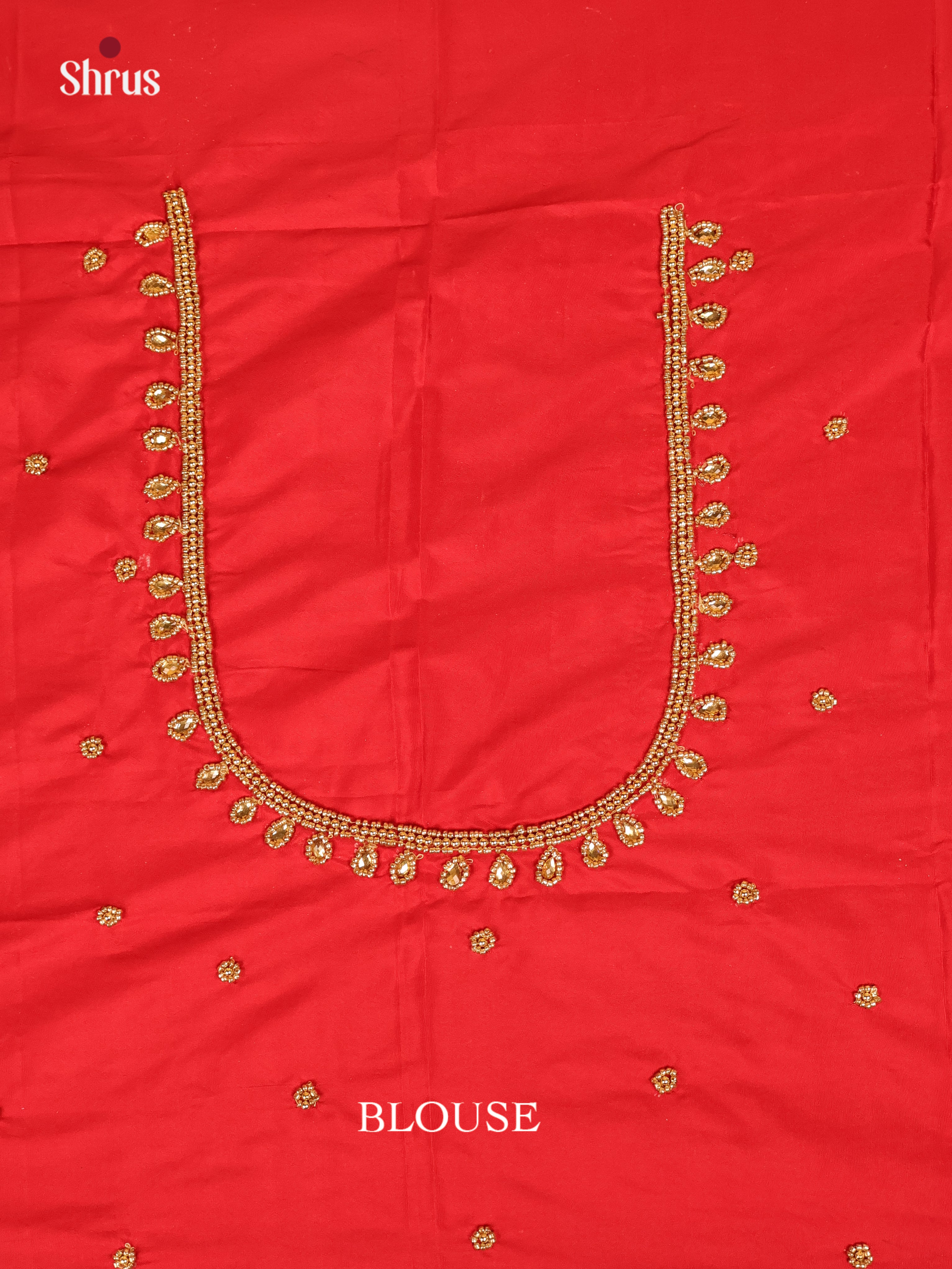 Red- Aari Blouse - Shop on Shrus.com