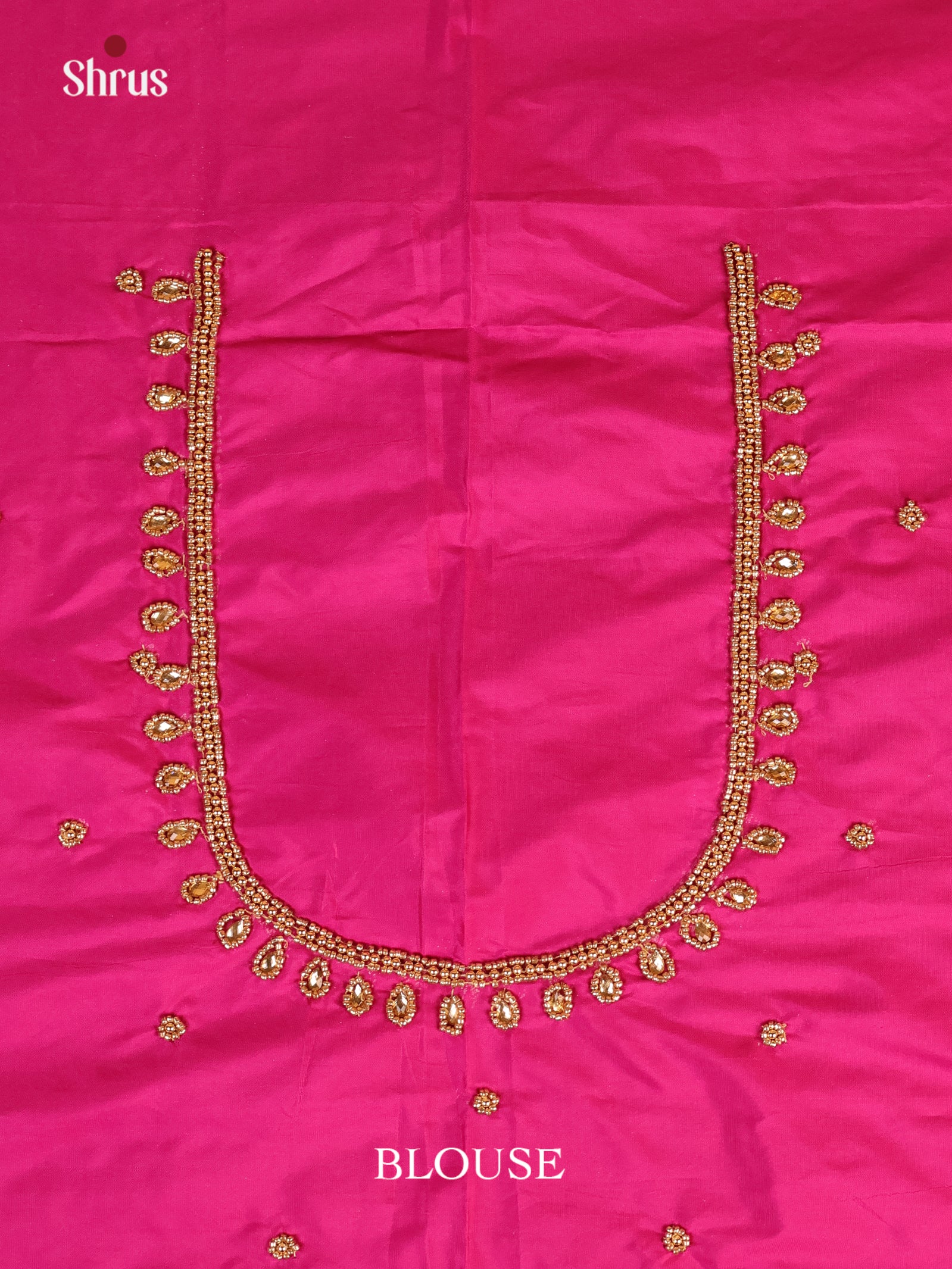 Pink - Aari Blouse - Shop on Shrus.com