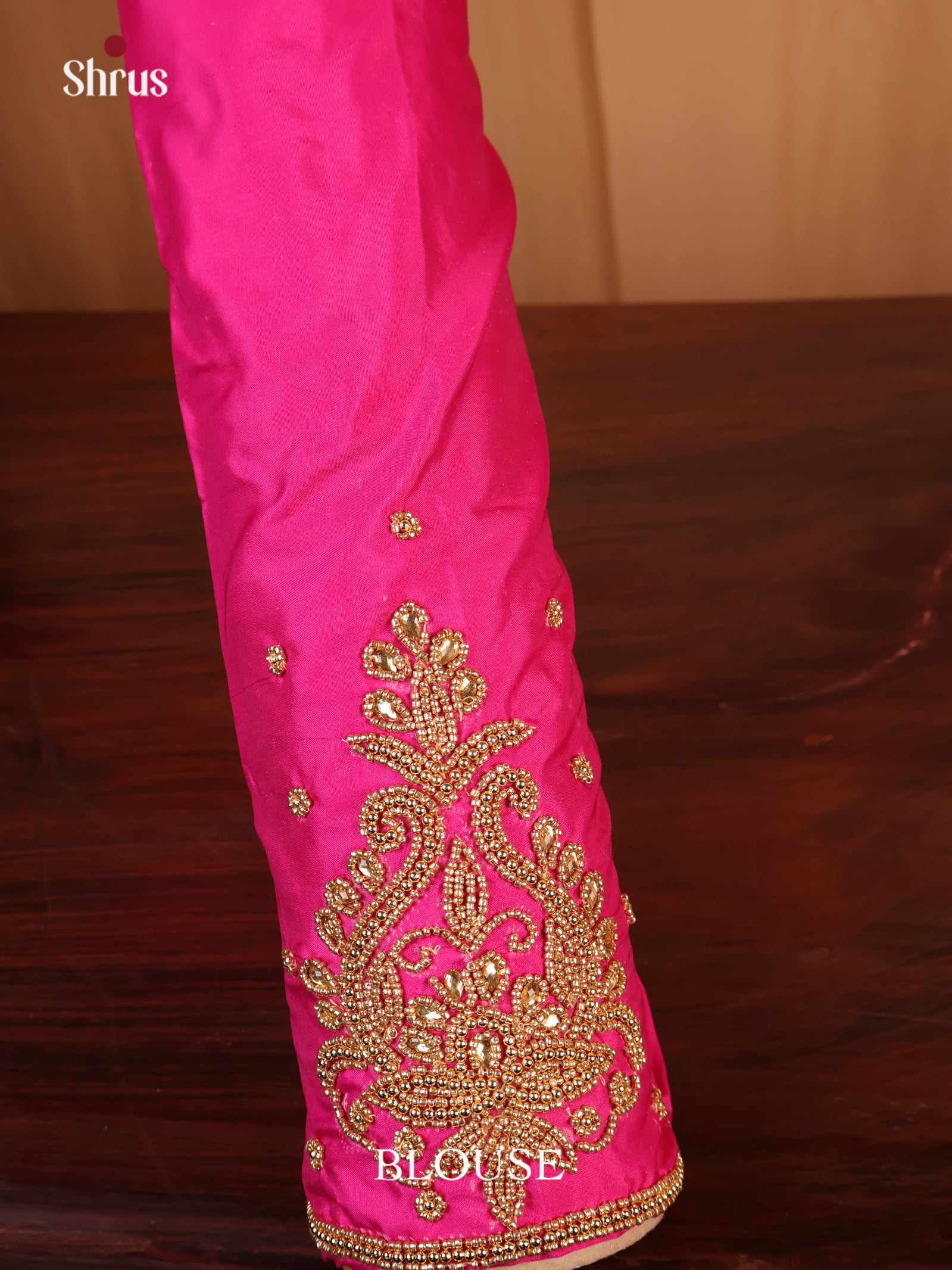 Pink - Aari Blouse - Shop on Shrus.com
