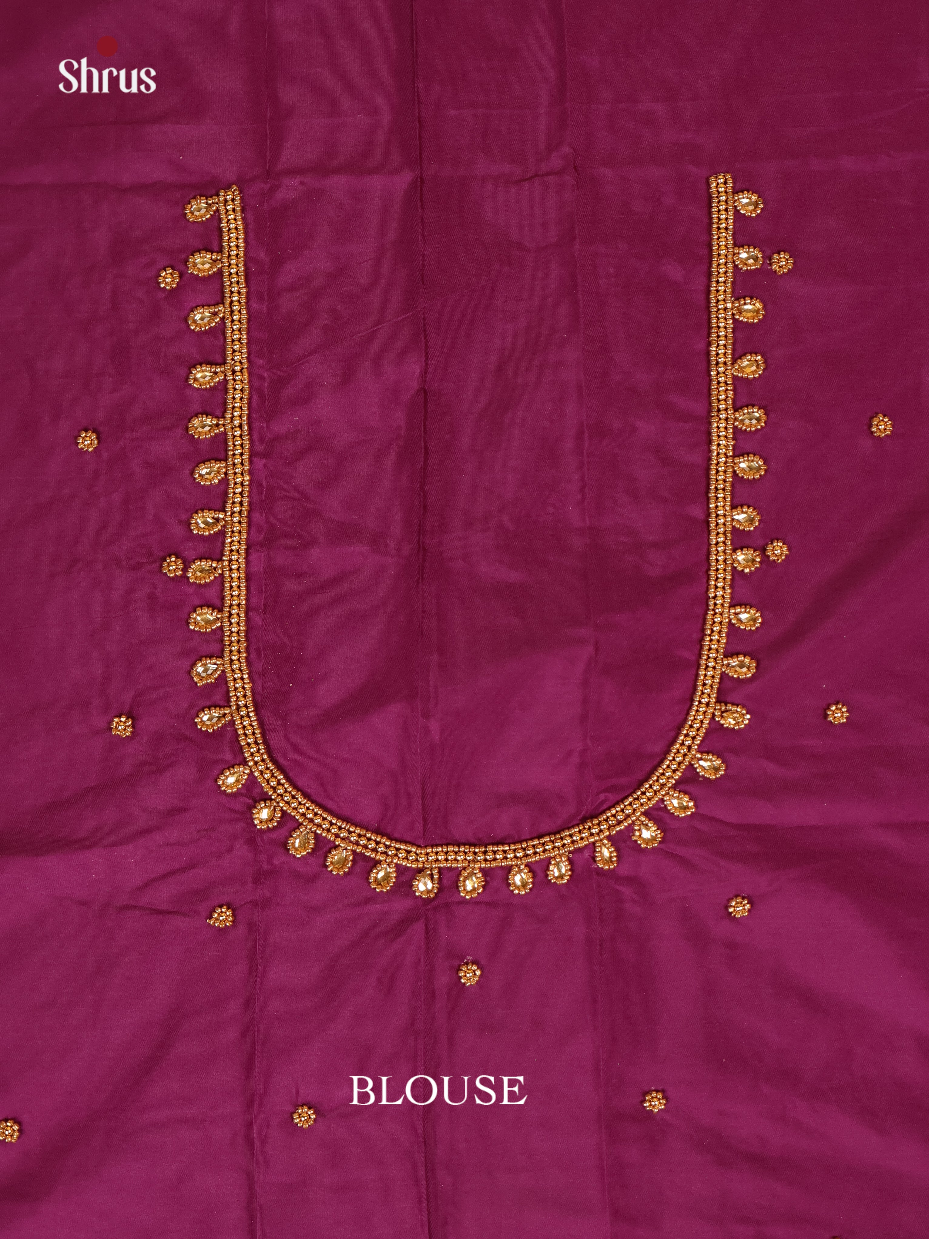 Purple - Aari Blouse - Shop on Shrus.com
