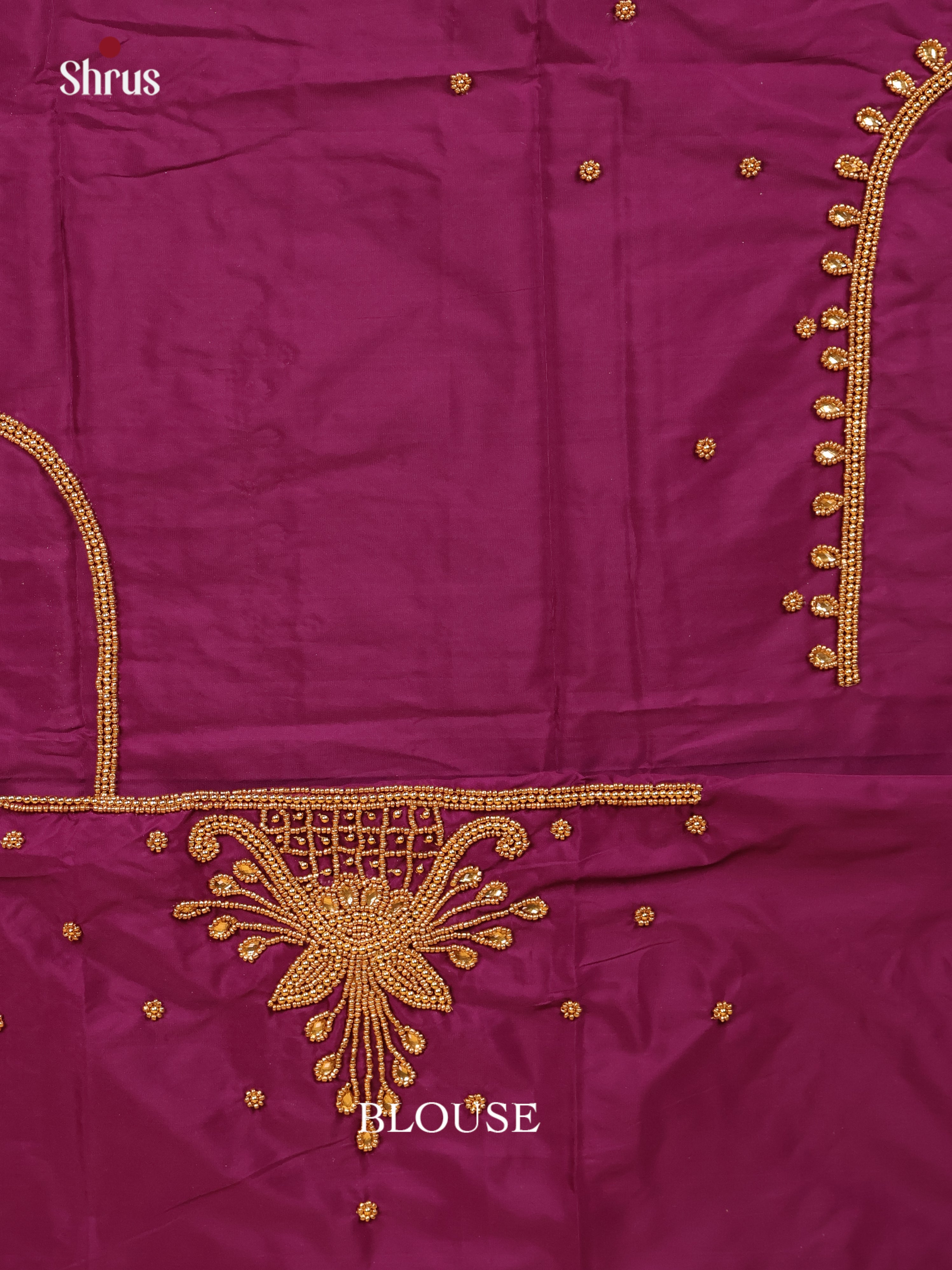 Purple - Aari Blouse - Shop on Shrus.com
