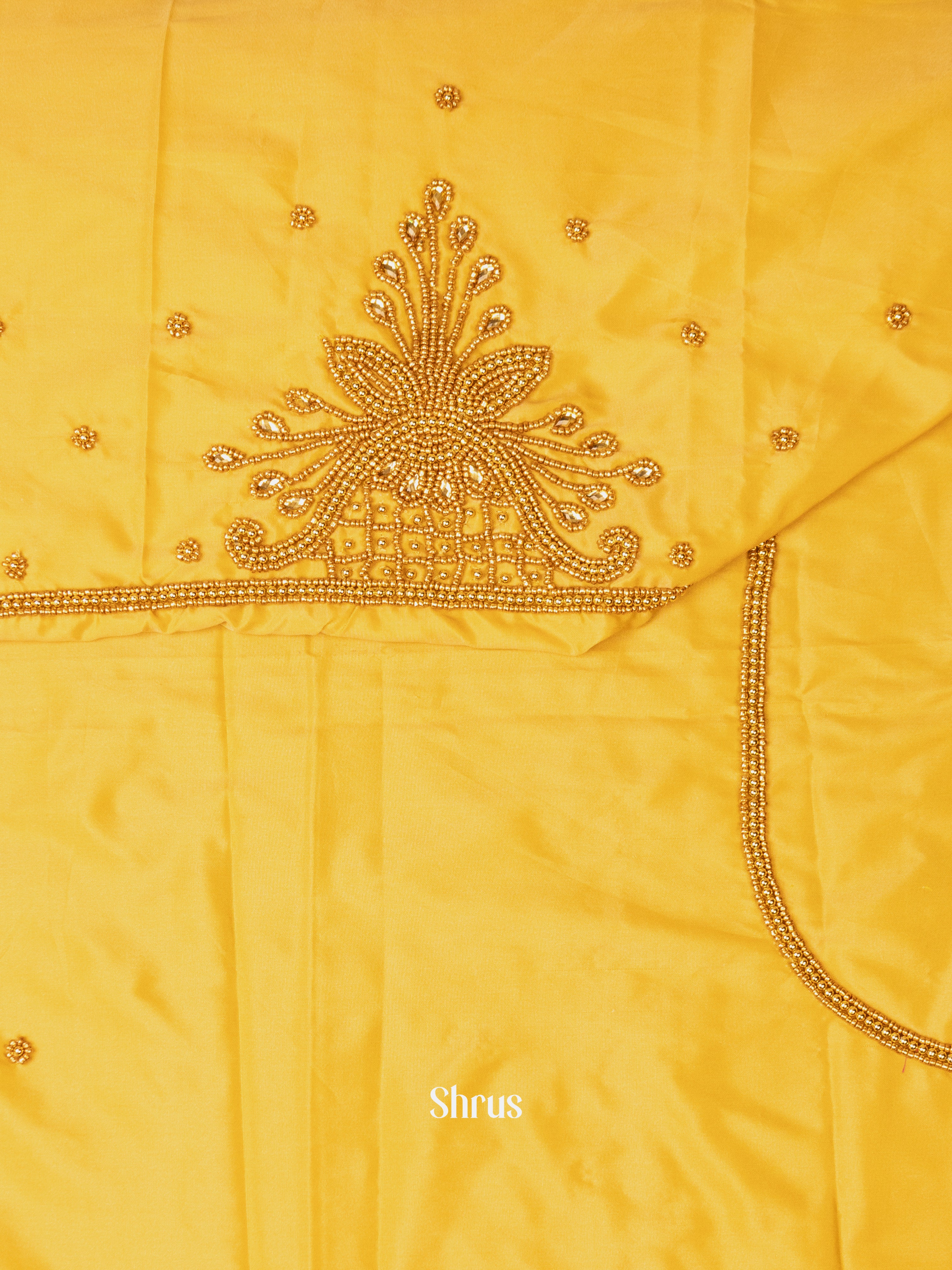 Yellow - Aari Blouse - Shop on Shrus.com