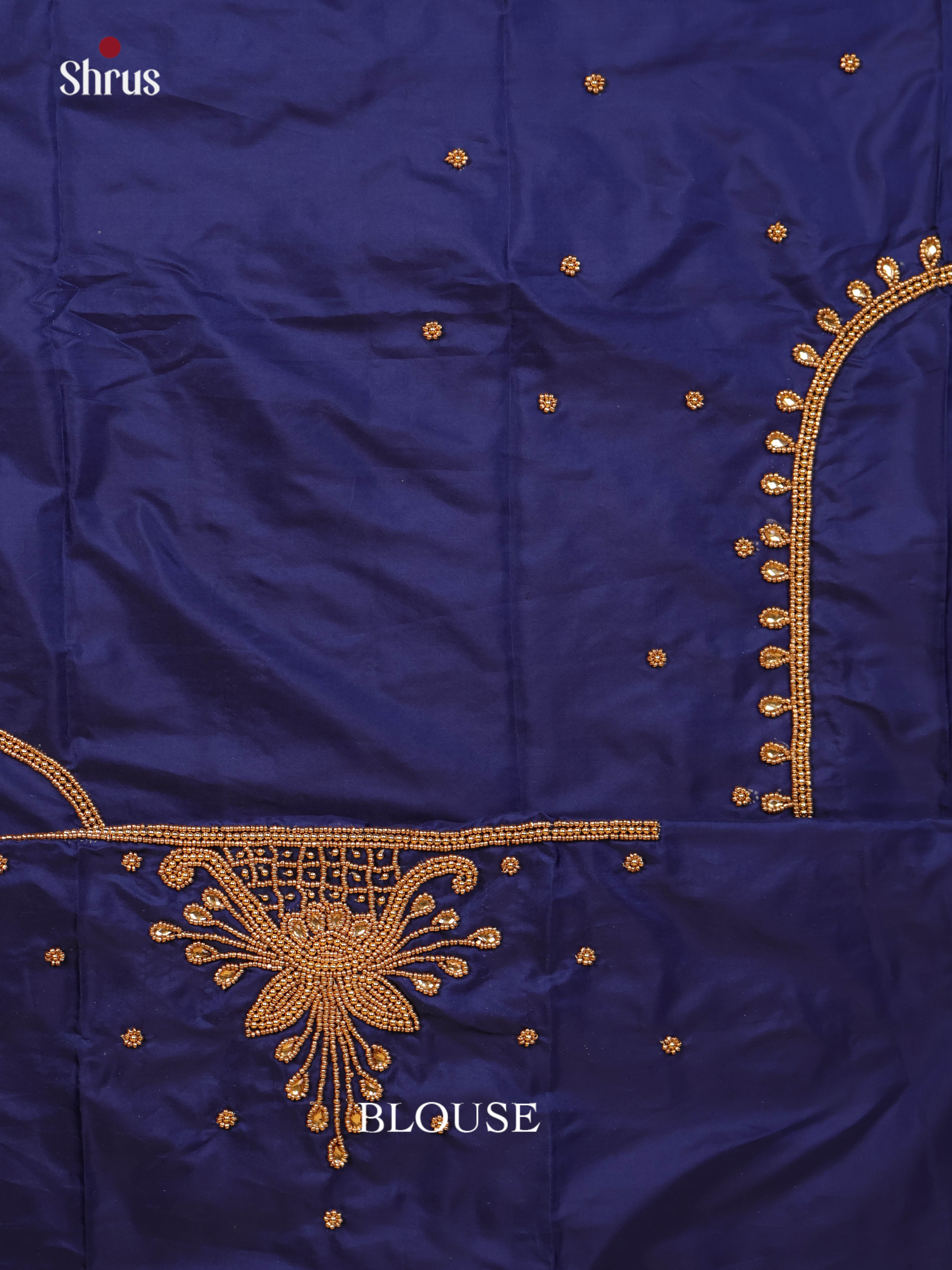 Blue - Aari Blouse - Shop on Shrus.com