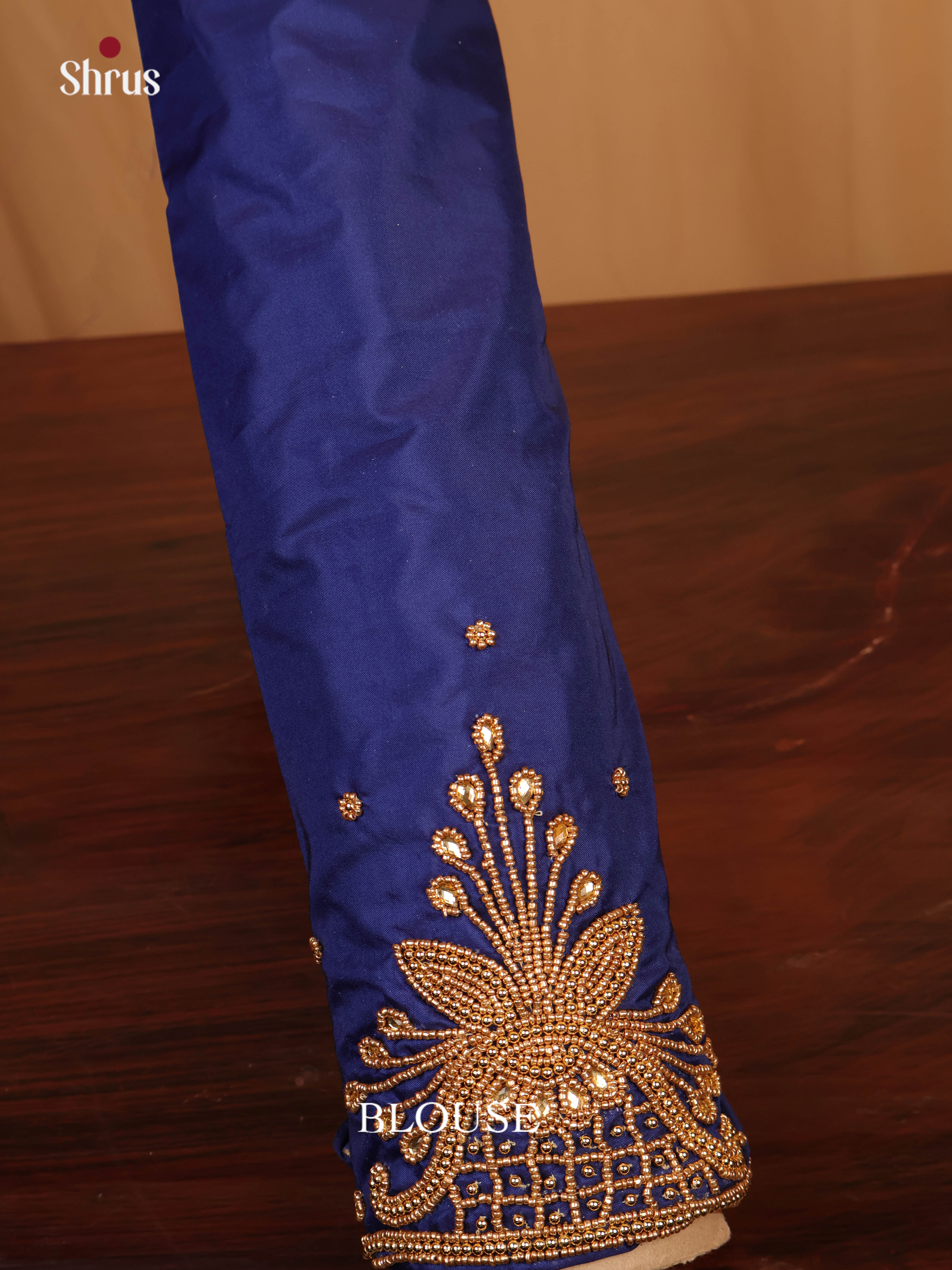 Blue - Aari Blouse - Shop on Shrus.com