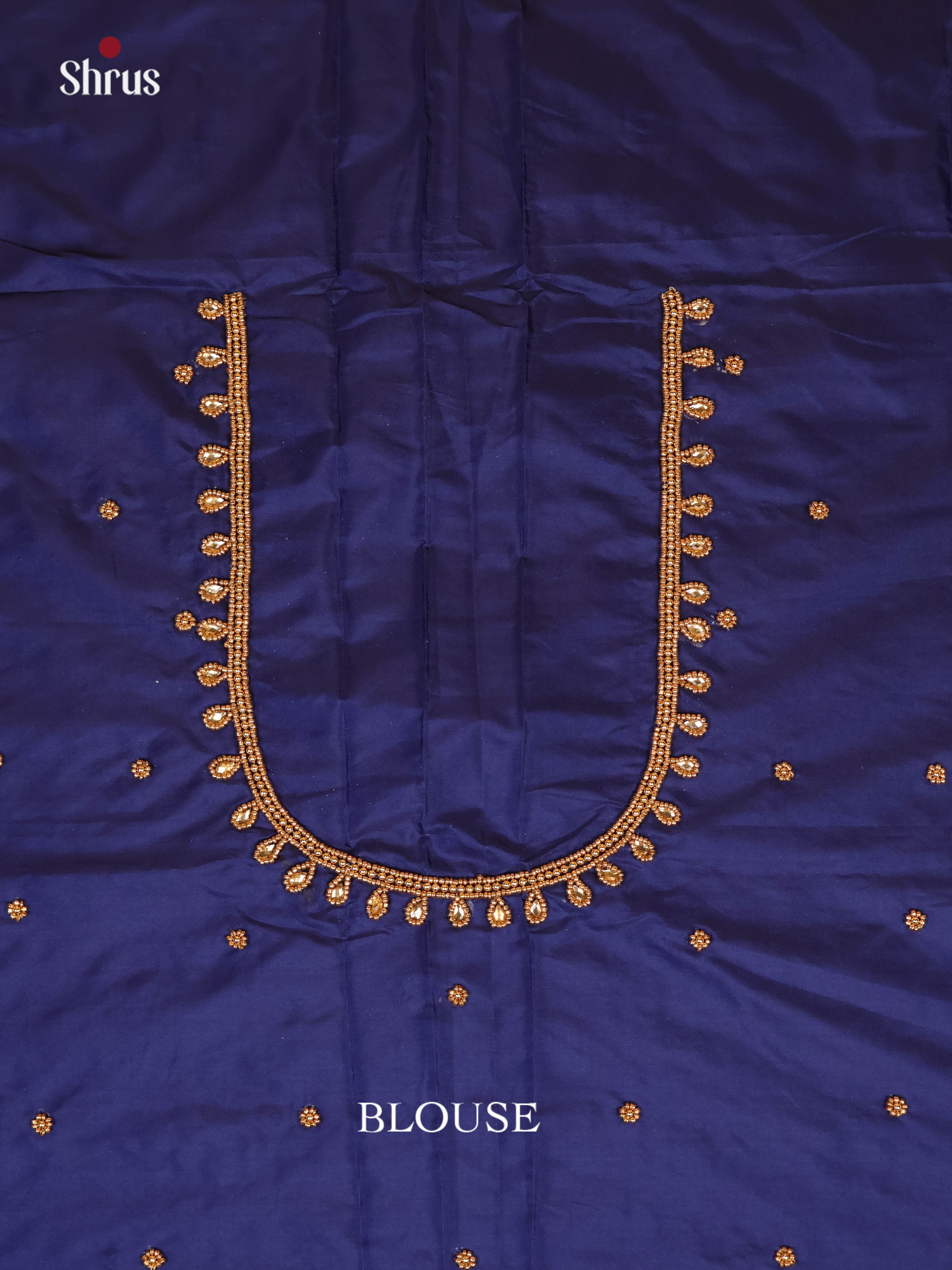 Blue - Aari Blouse - Shop on Shrus.com