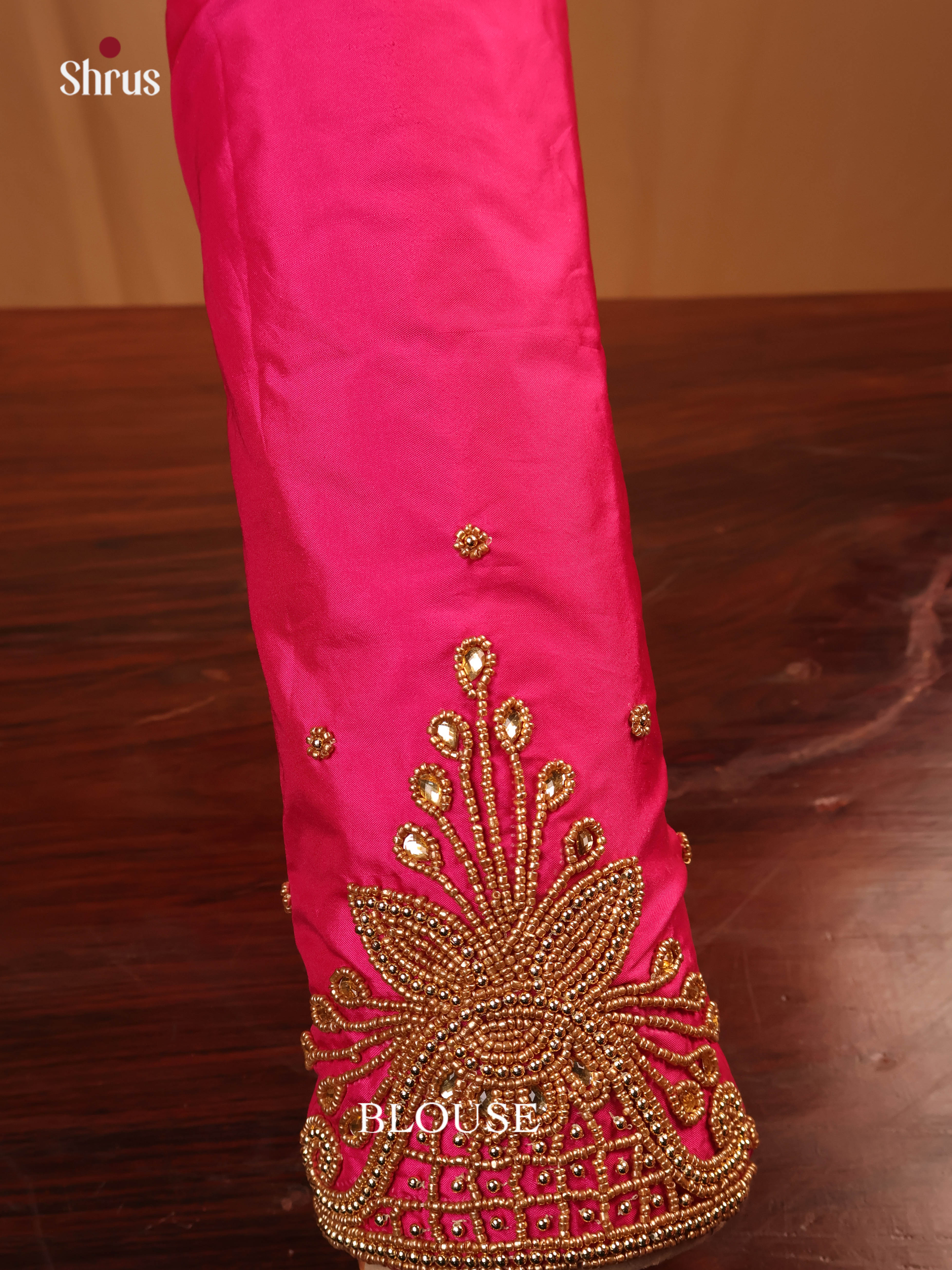Pink- Aari Blouse - Shop on Shrus.com