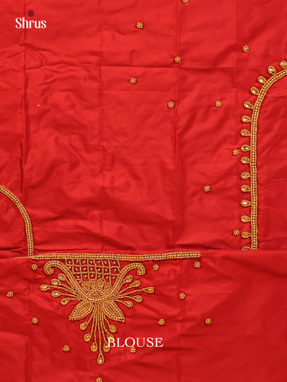 Red - Aari Blouse - Shop on Shrus.com