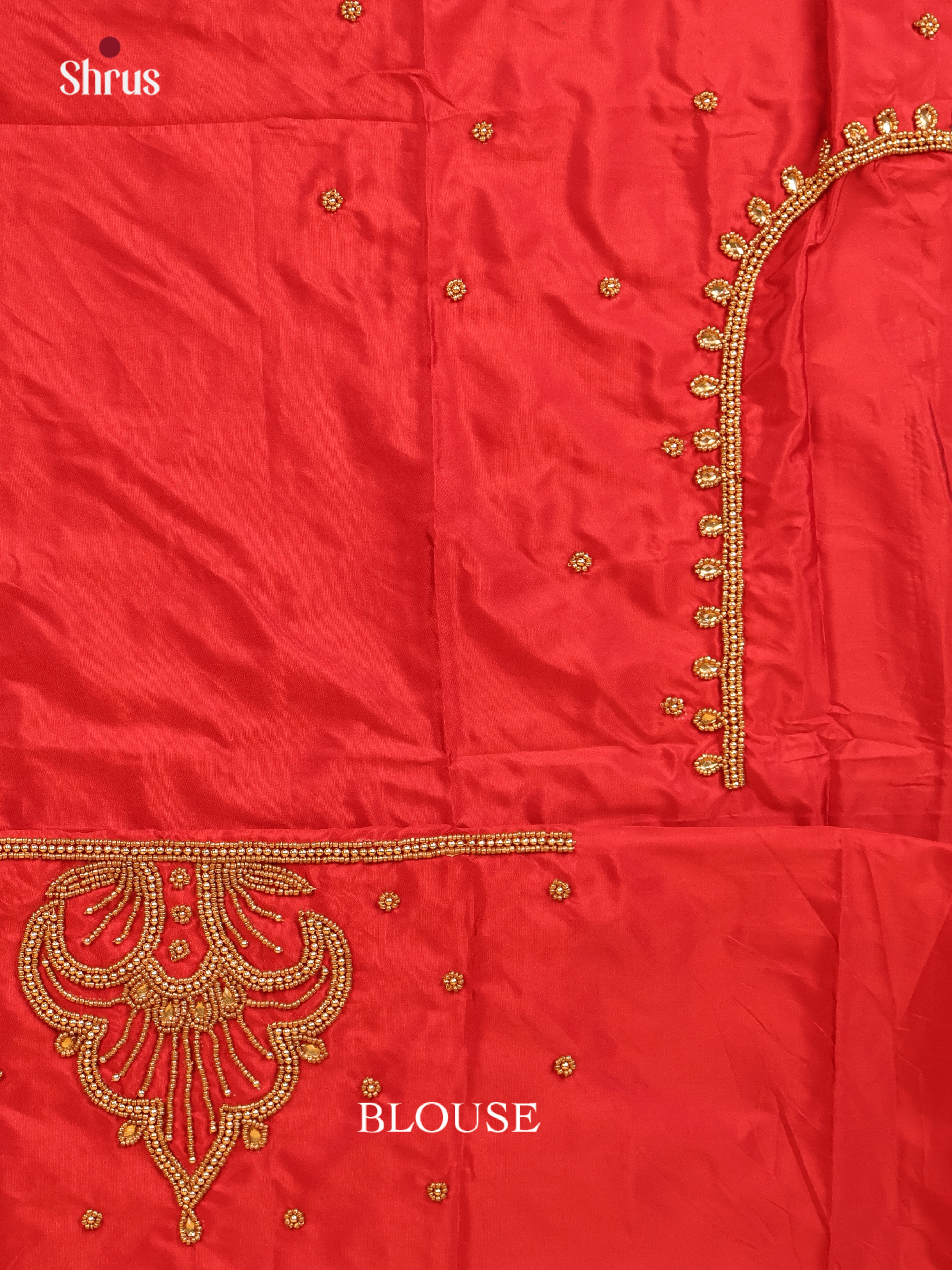 Maroon - Aari Blouse - Shop on Shrus.com
