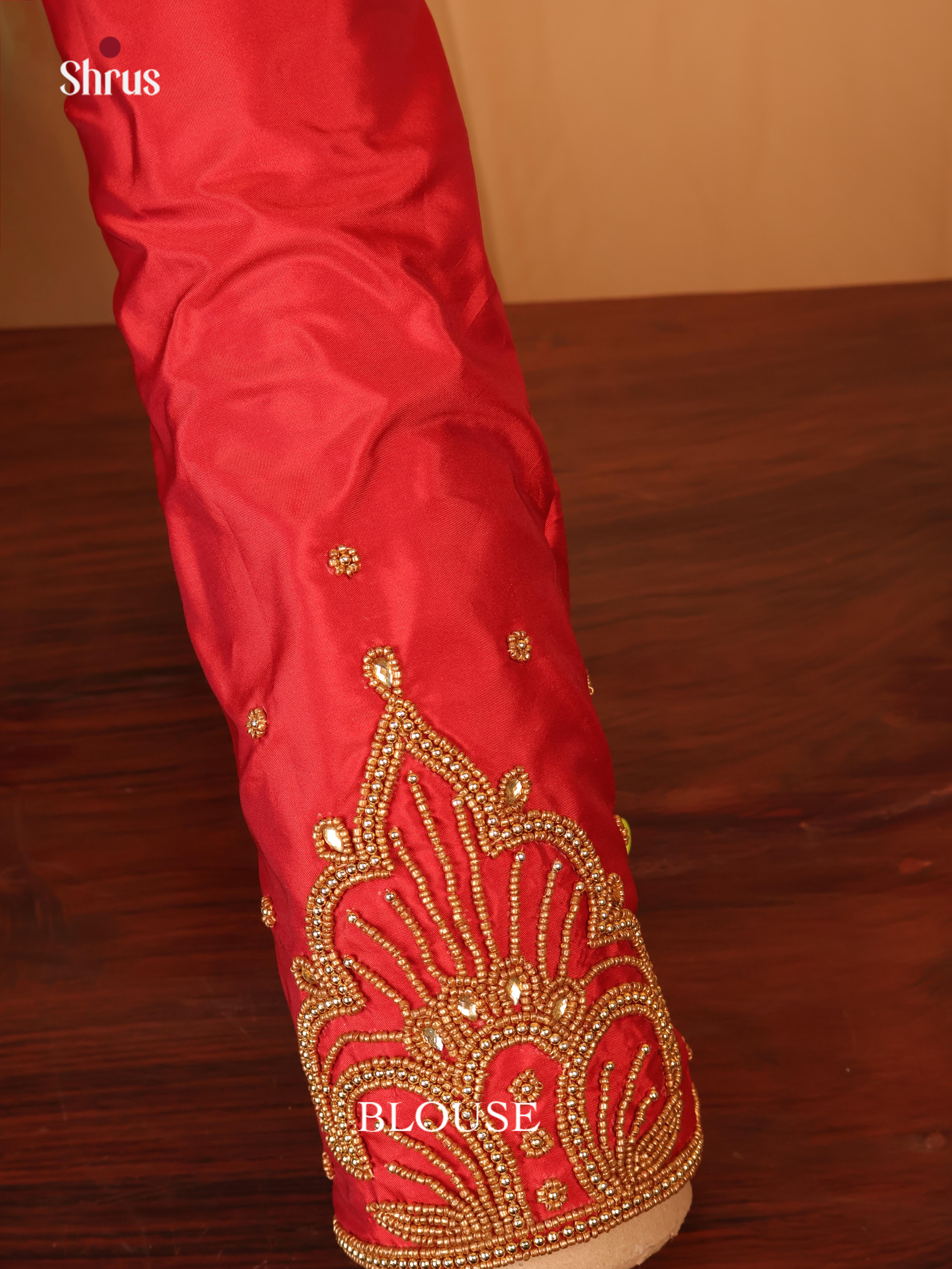 Maroon - Aari Blouse - Shop on Shrus.com