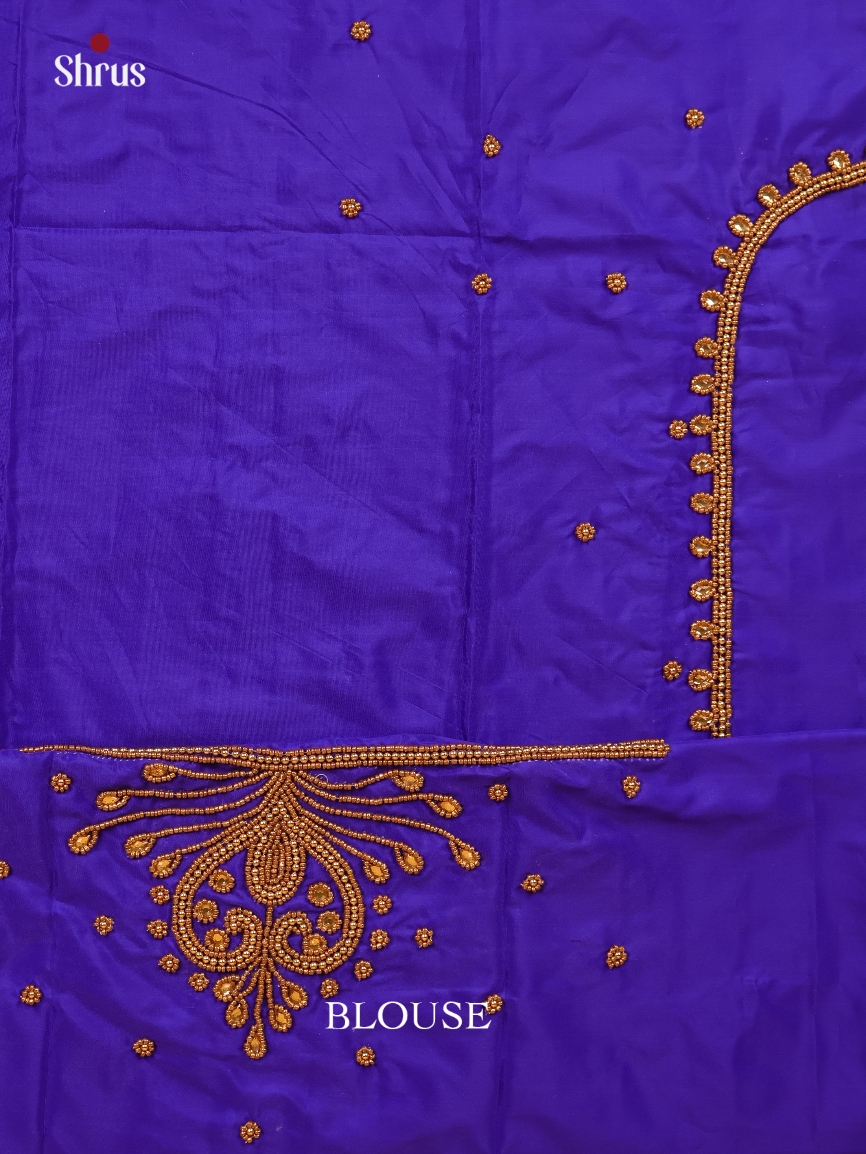 Purple - Aari Blouse - Shop on Shrus.com