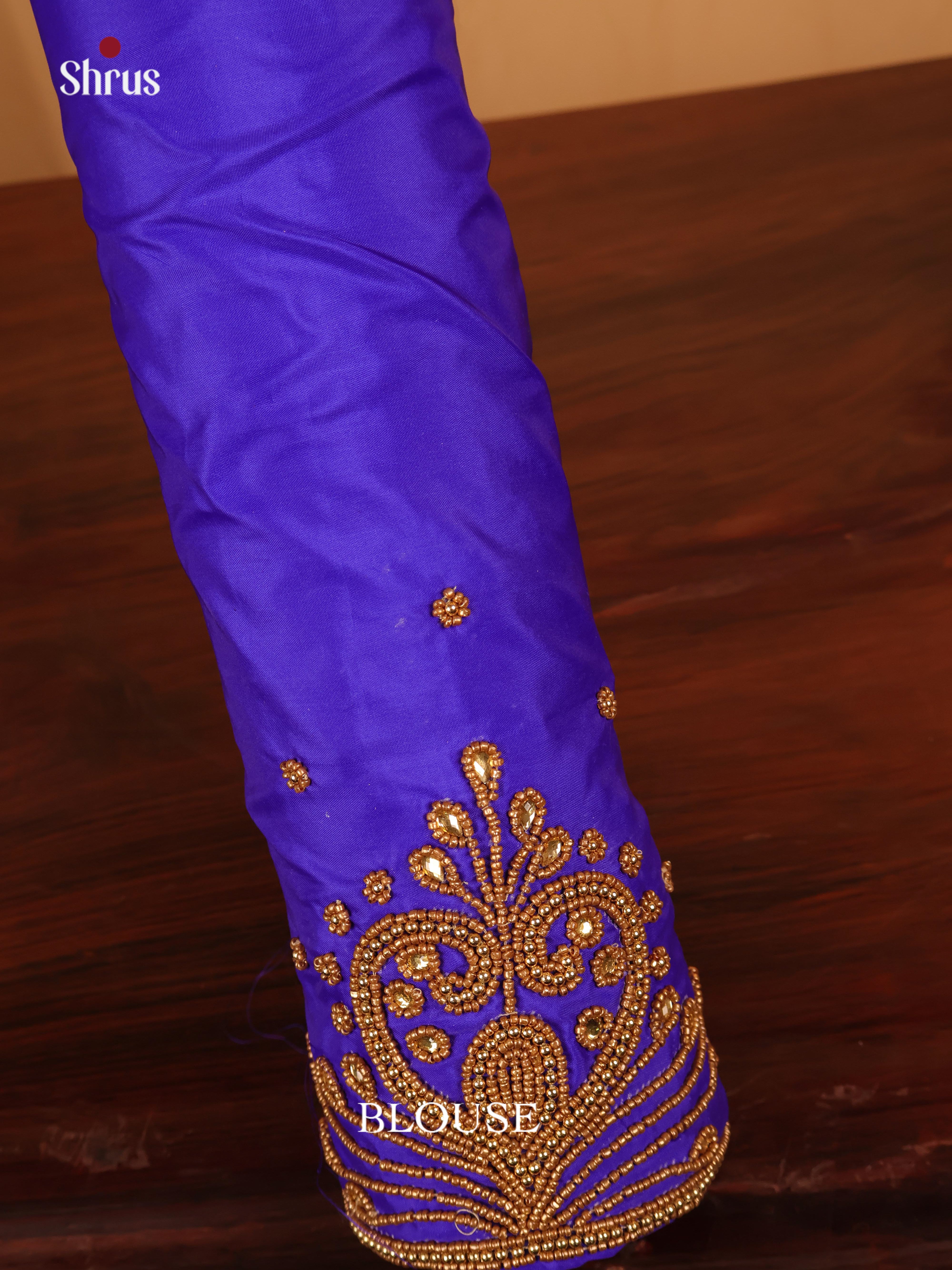 Purple - Aari Blouse - Shop on Shrus.com