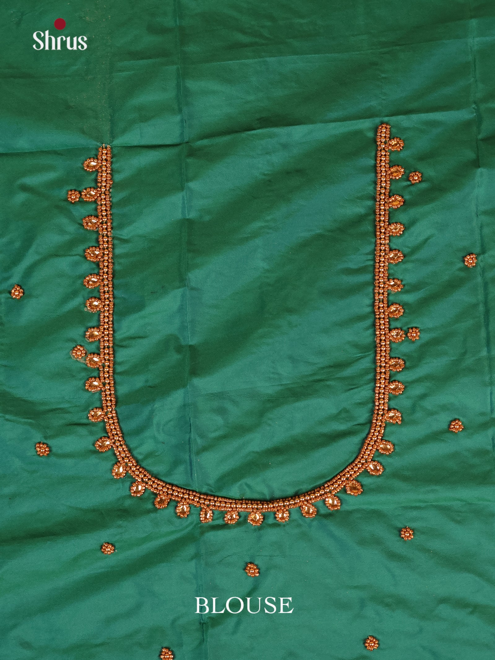 Green - Aari Blouse - Shop on Shrus.com