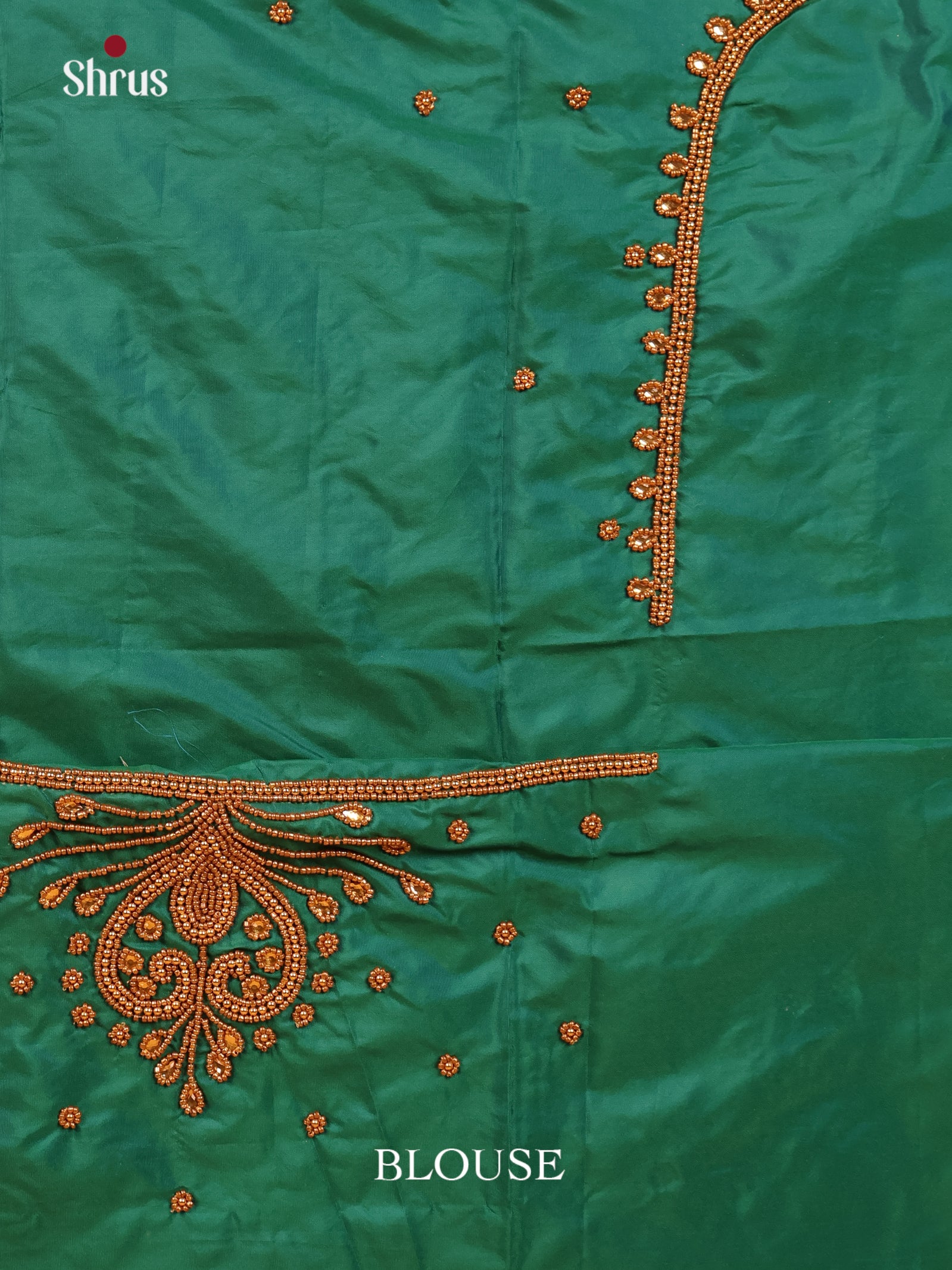 Green - Aari Blouse - Shop on Shrus.com